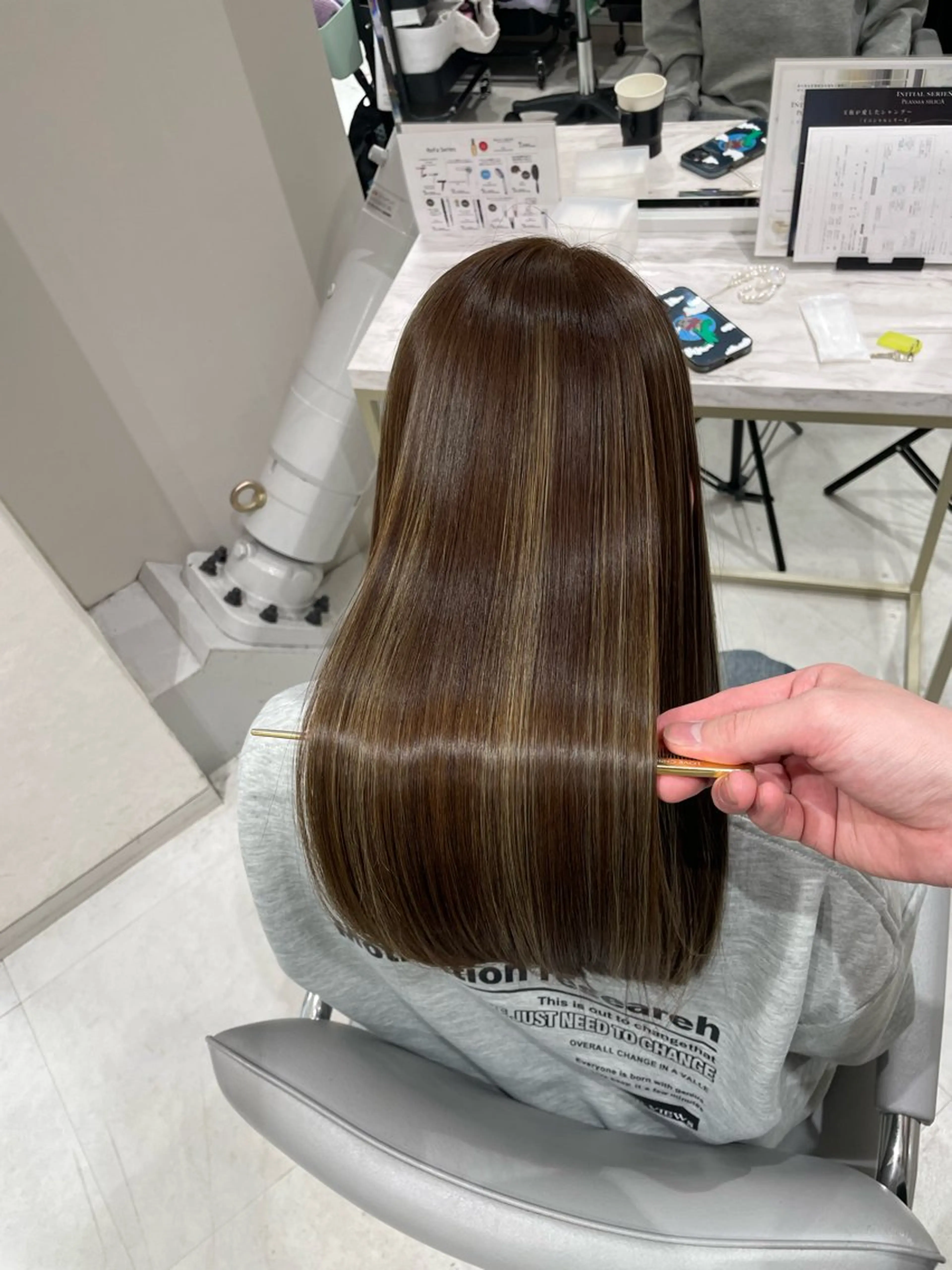 ロング カラー カット ヘアカラー 縮毛矯正 トリートメント 髪質改善特化/ 河野　柊斗のヘアスタイル