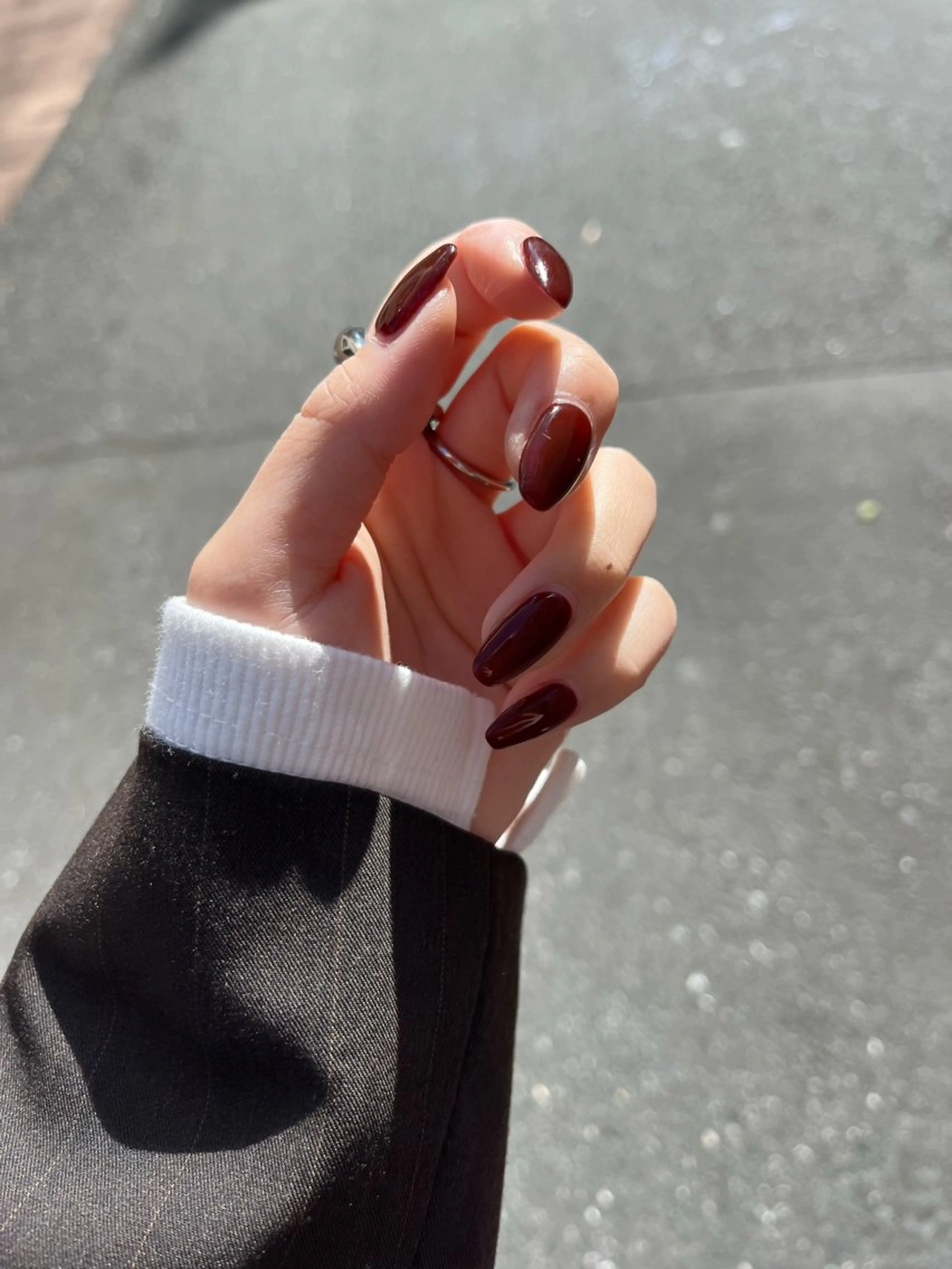 ネイル ボルドー ハンドネイル 7nail nanamiのネイルデザイン