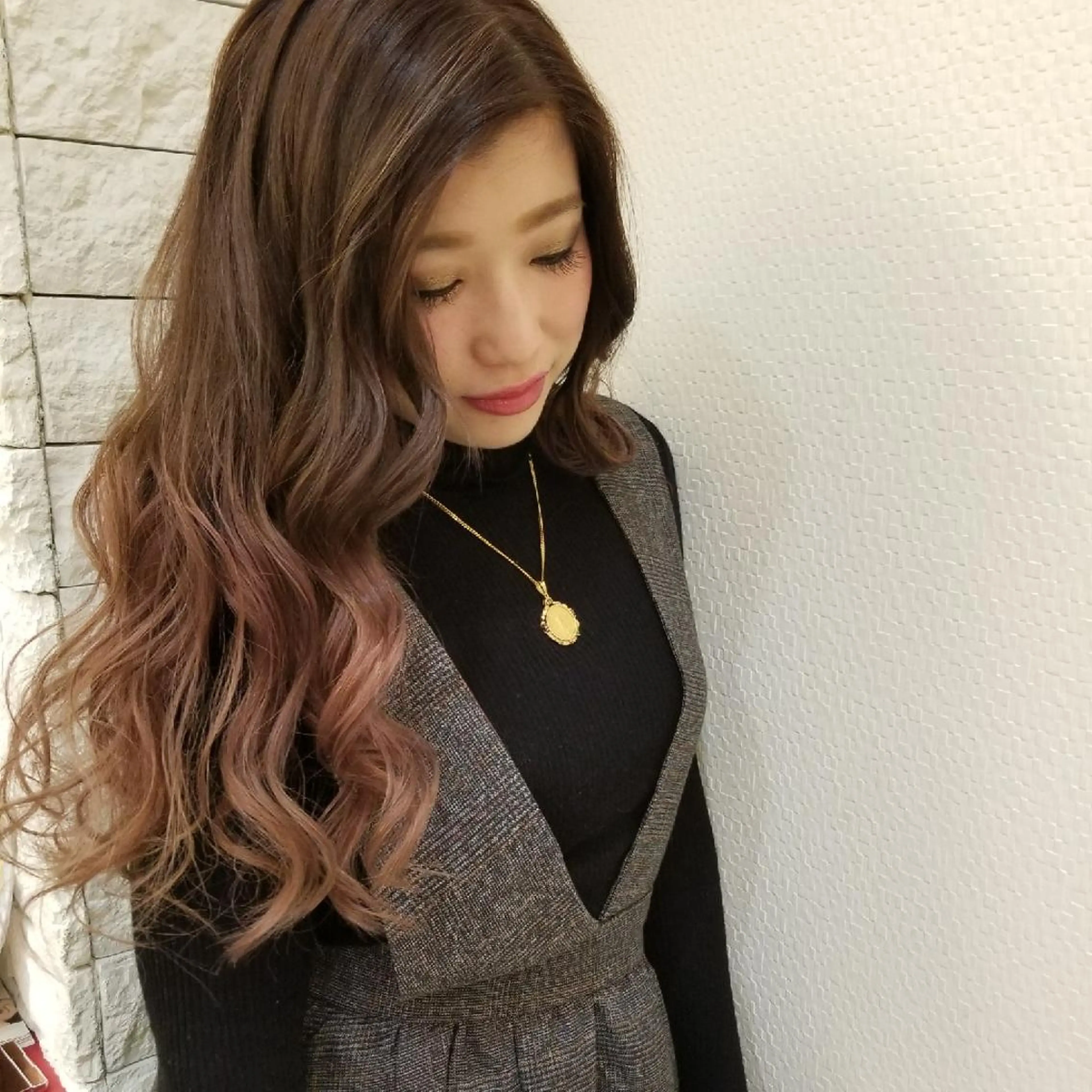 ロング カラー Le Lien カジのヘアスタイル