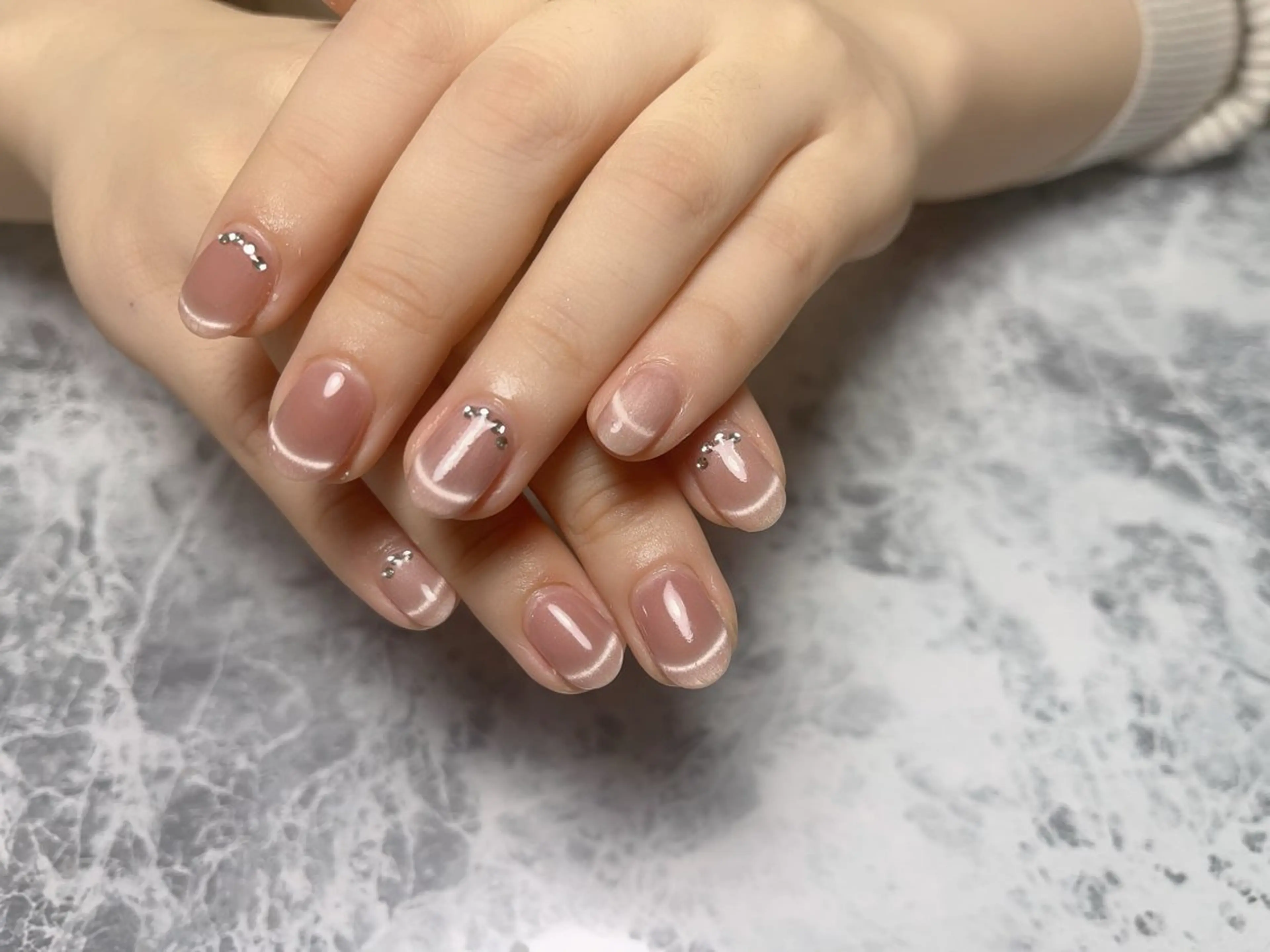 ネイル アートネイル フレンチネイル ジェルネイル グラデーション 韓国ネイル ハンドネイル ハンドケア さくら💮💮 【オフ無料】のネイルデザイン