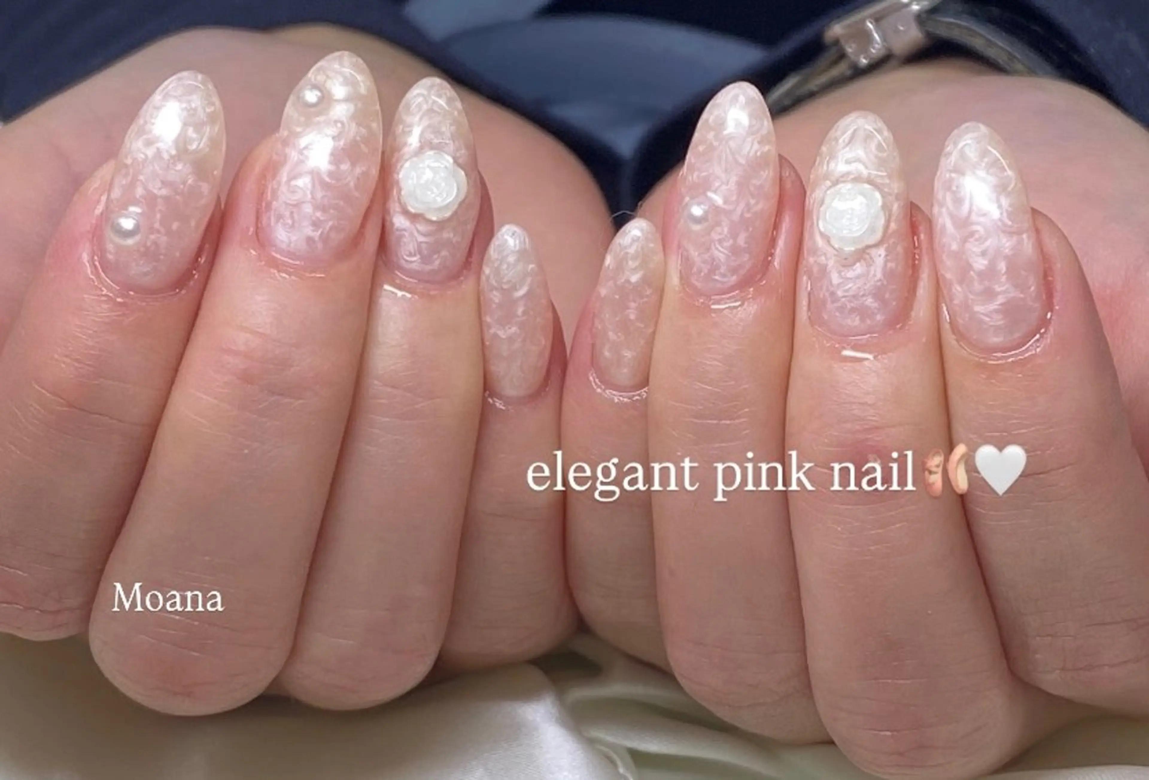 ネイル 韓国ネイル ワンカラーネイル 春ネイル ハンドネイル MoanaNail Manamiのネイルデザイン