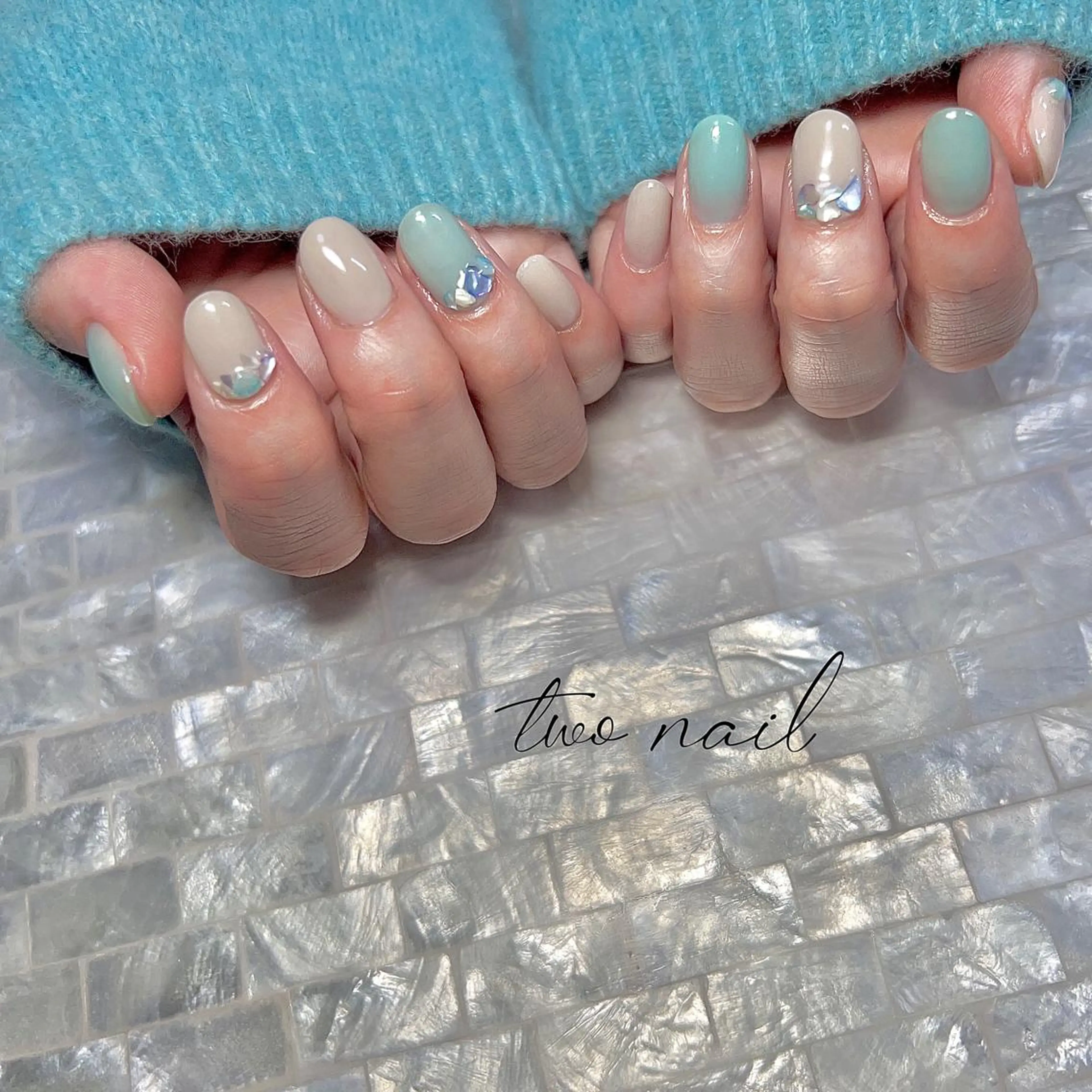 ネイル アートネイル フットネイル ハート ニュアンスネイル オフィスネイル ハンドネイル two nailのネイルデザイン