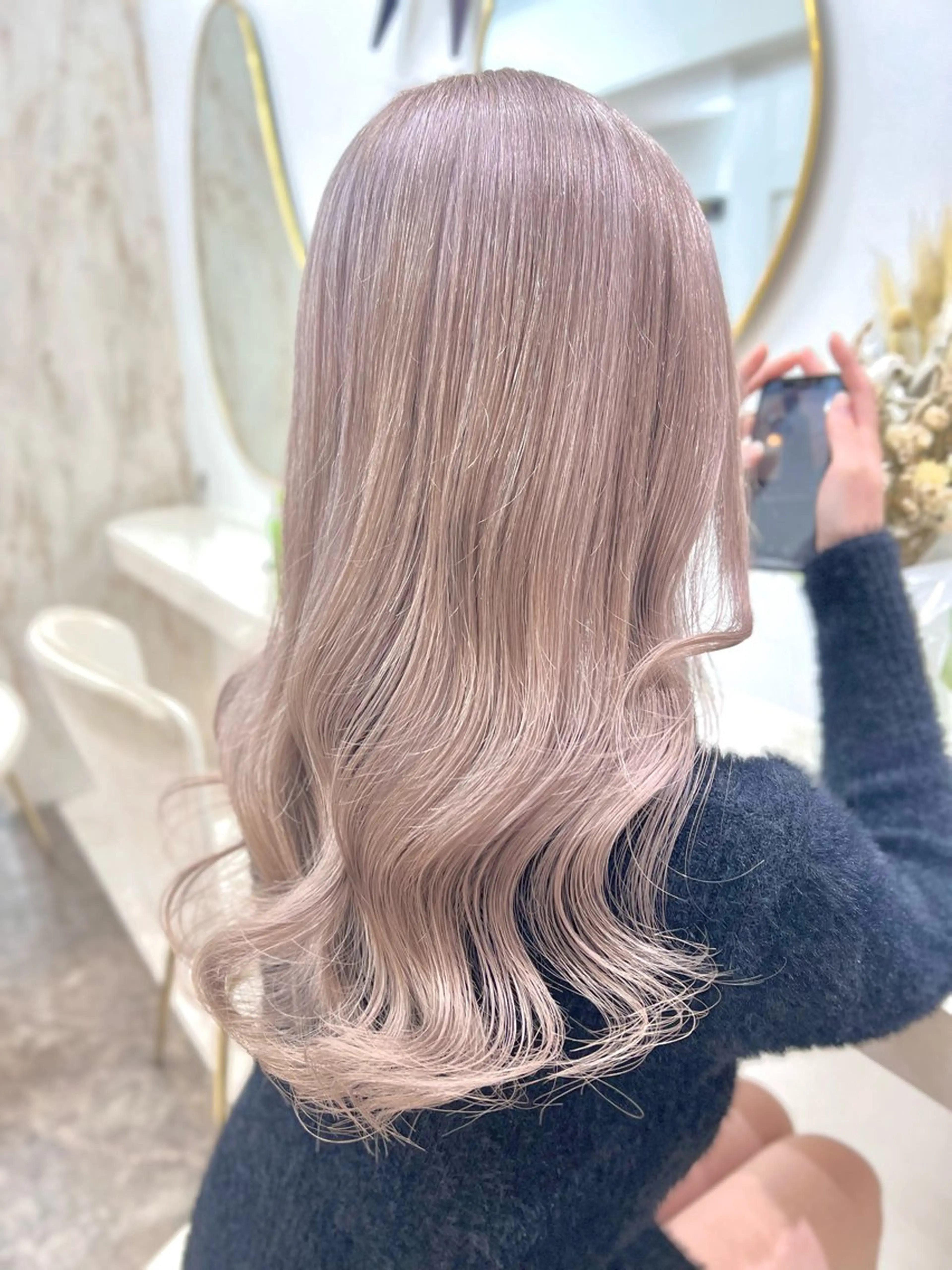 ロング ヘアカラー 💓Yuri💓 ハイトーン/デザインのヘアスタイル