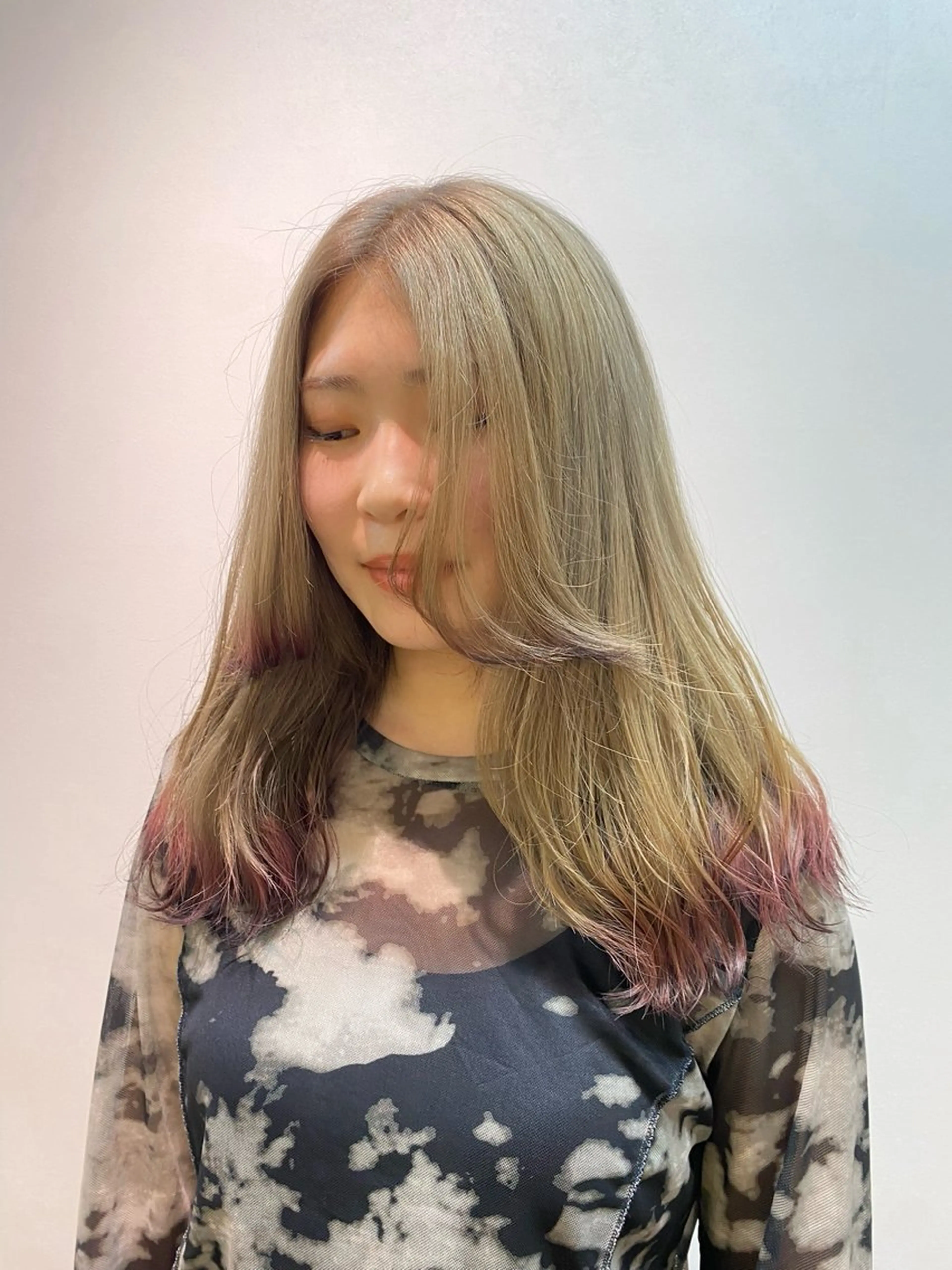 ロング 木村 夢のヘアスタイル