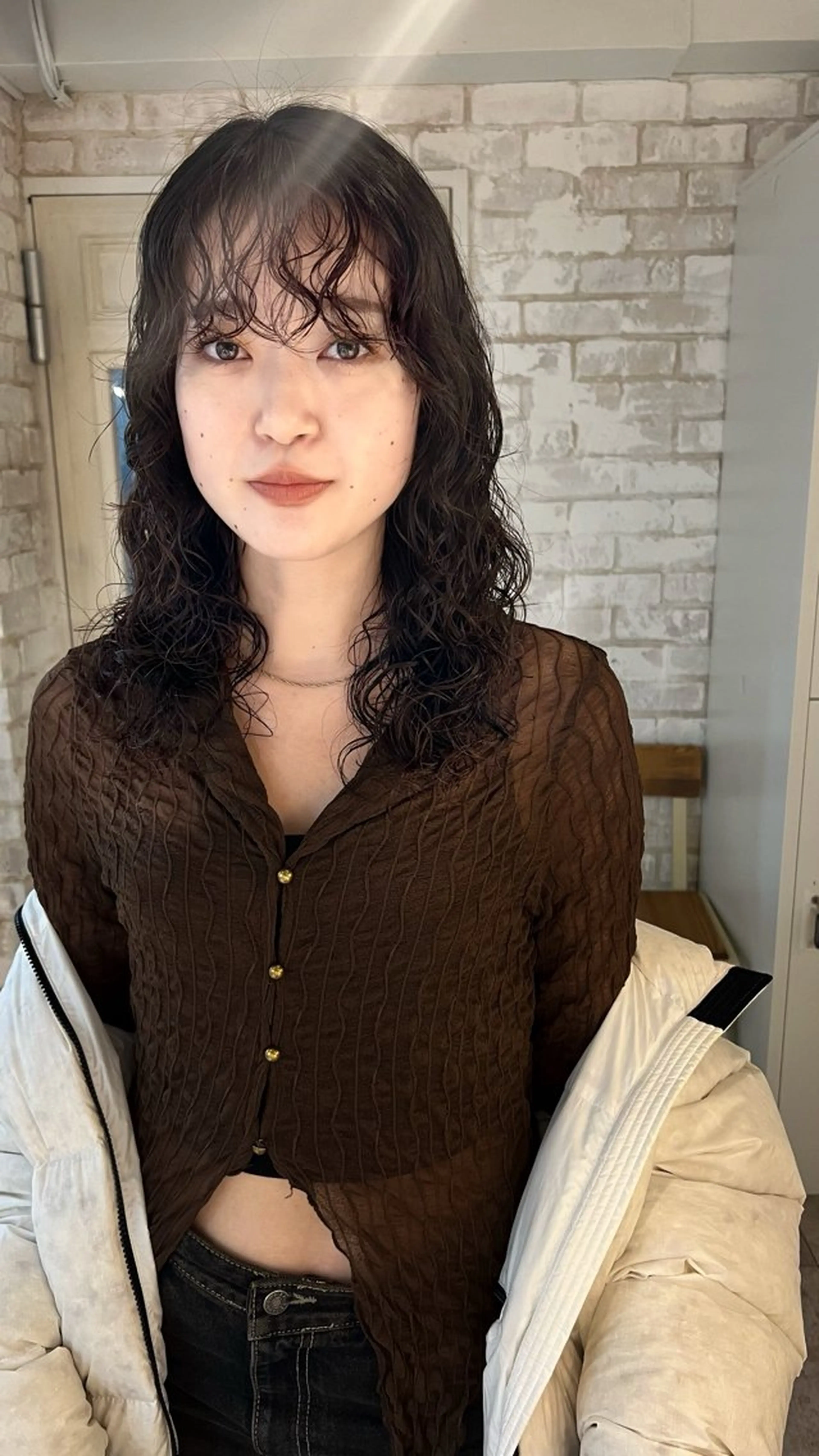 セミロング パーマ 渋谷　今泉ひろき 髪質改善×美髪矯正のヘアスタイル