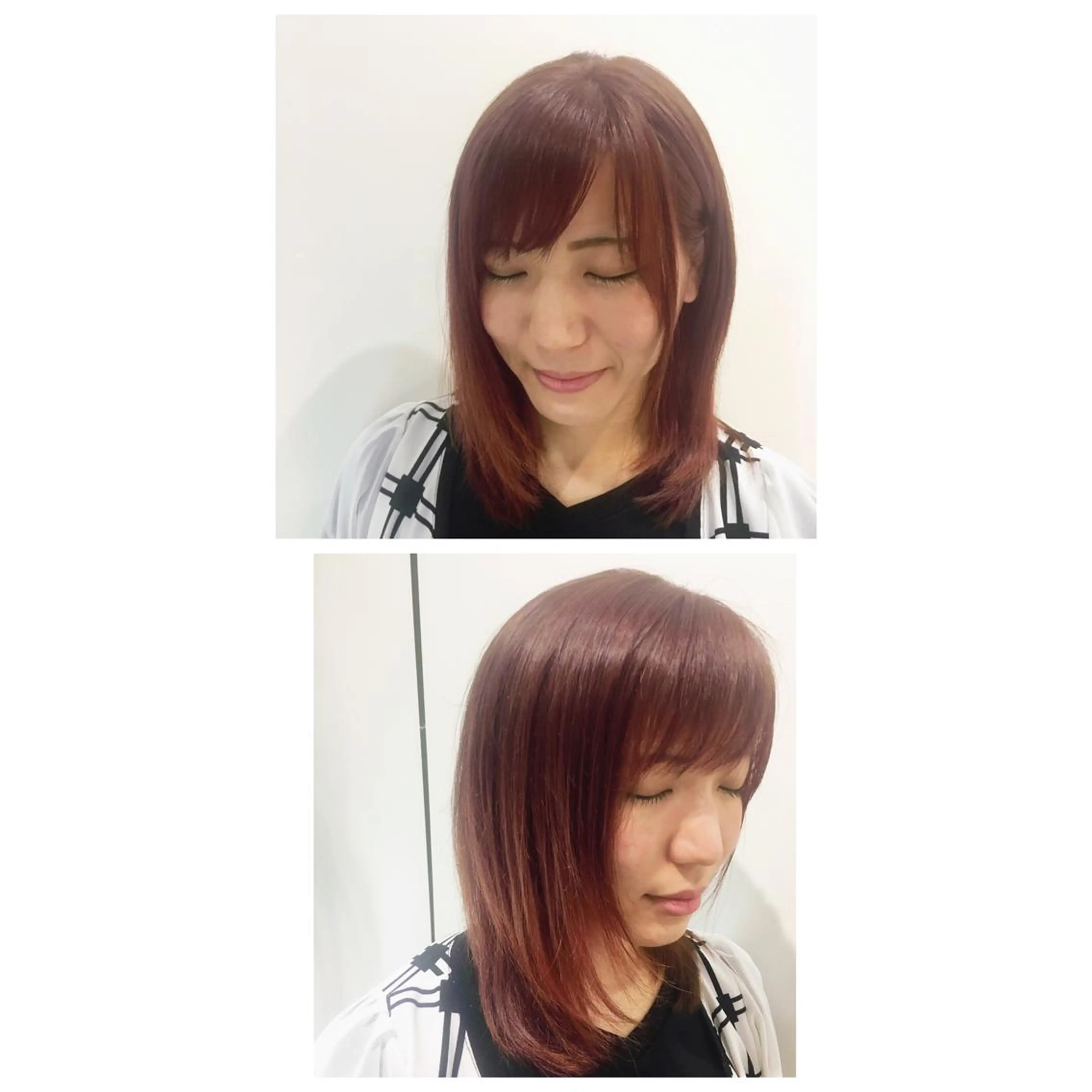 ミディアム salowin郡山所属・佐藤 結花のヘアスタイル