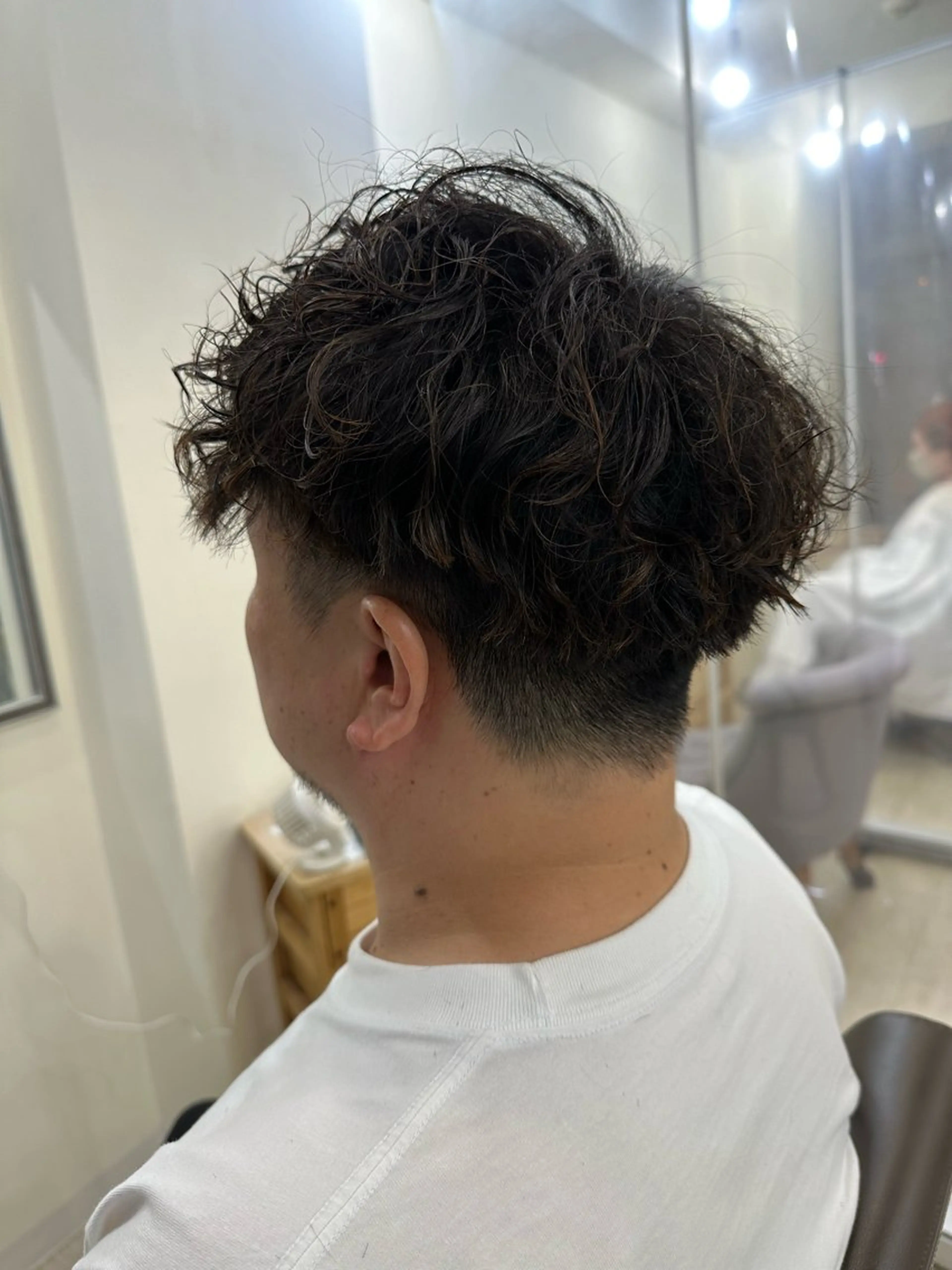 メンズ メンズパーマ メンズハイライト/ 透明感カラー⚡️内山のヘアスタイル