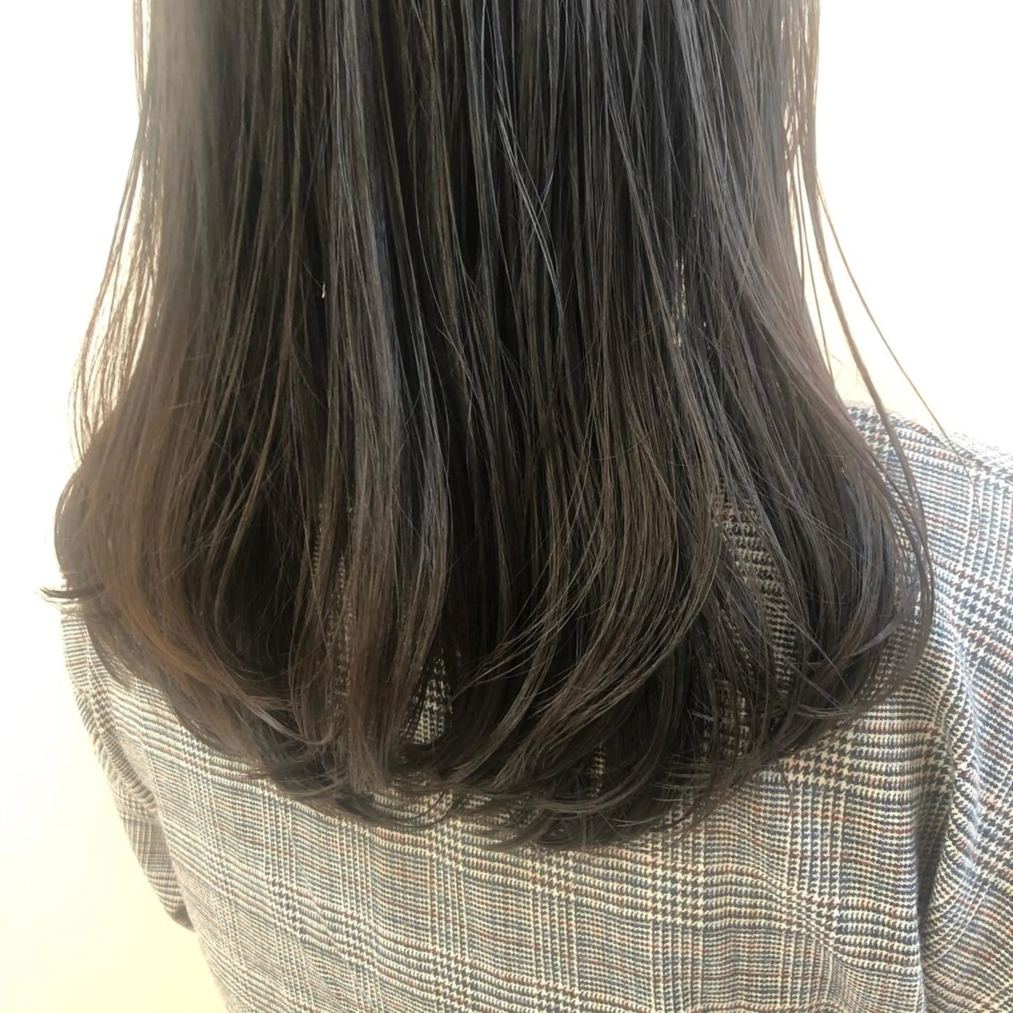 ロング カラー 黒髪 グレージュ 卒業式のヘアスタイル 小顔レイヤー/ ベージュ🤍Rieのヘアスタイル