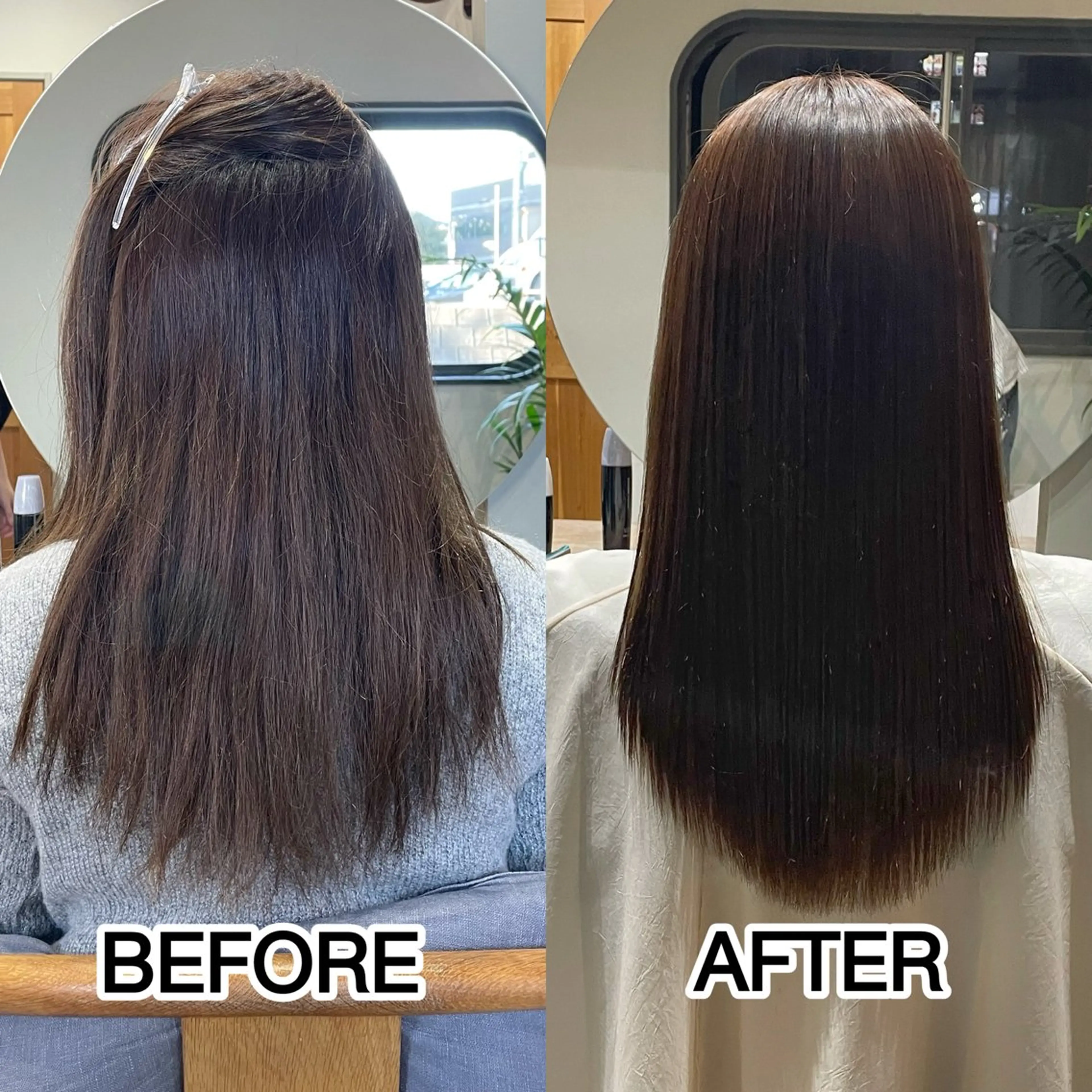 セミロング 髪質改善 トリートメント 野間 祐哉のヘアスタイル