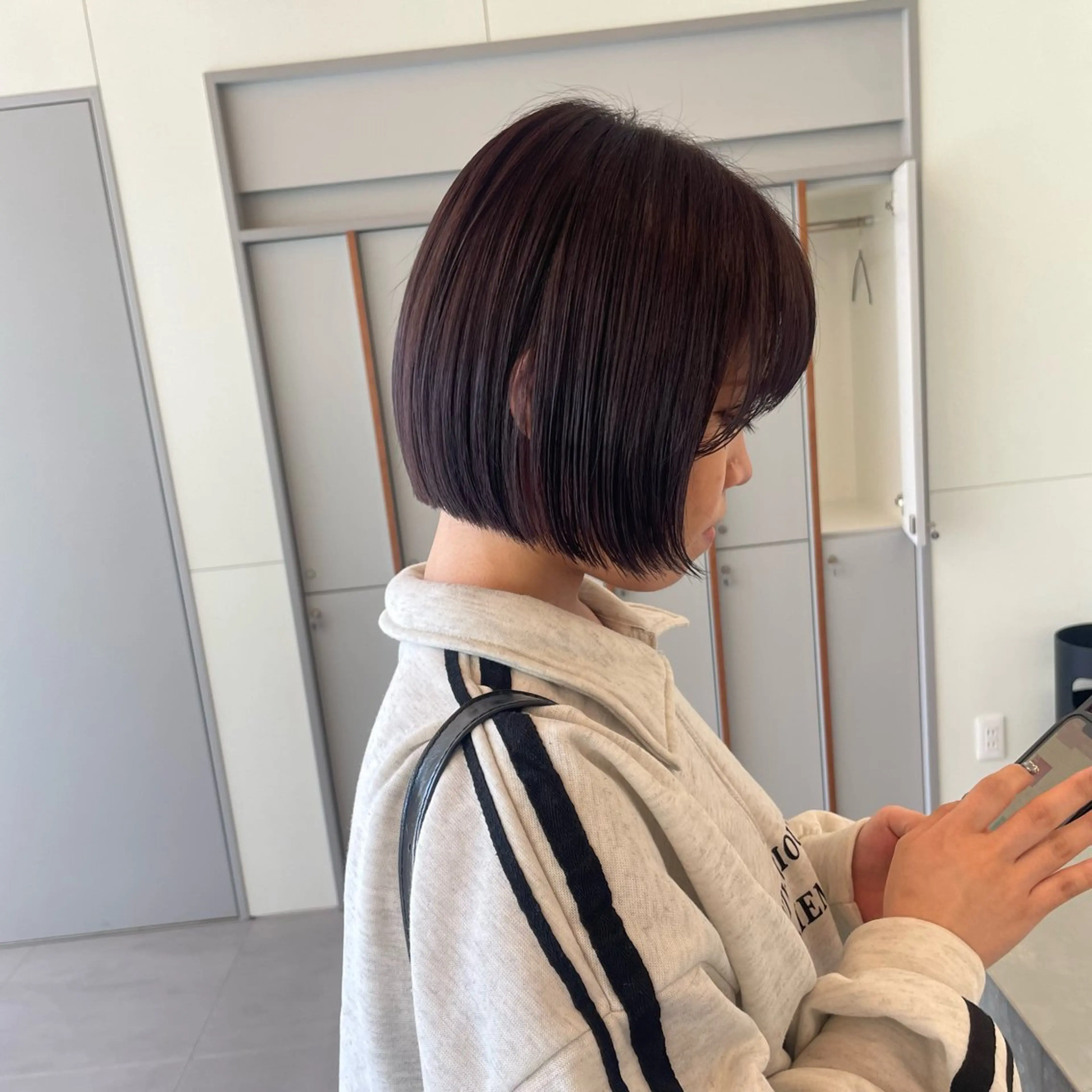 ショート ヘアカラー トリートメント 髪質改善カラー/ボブ 🌻Mutsumiのヘアスタイル