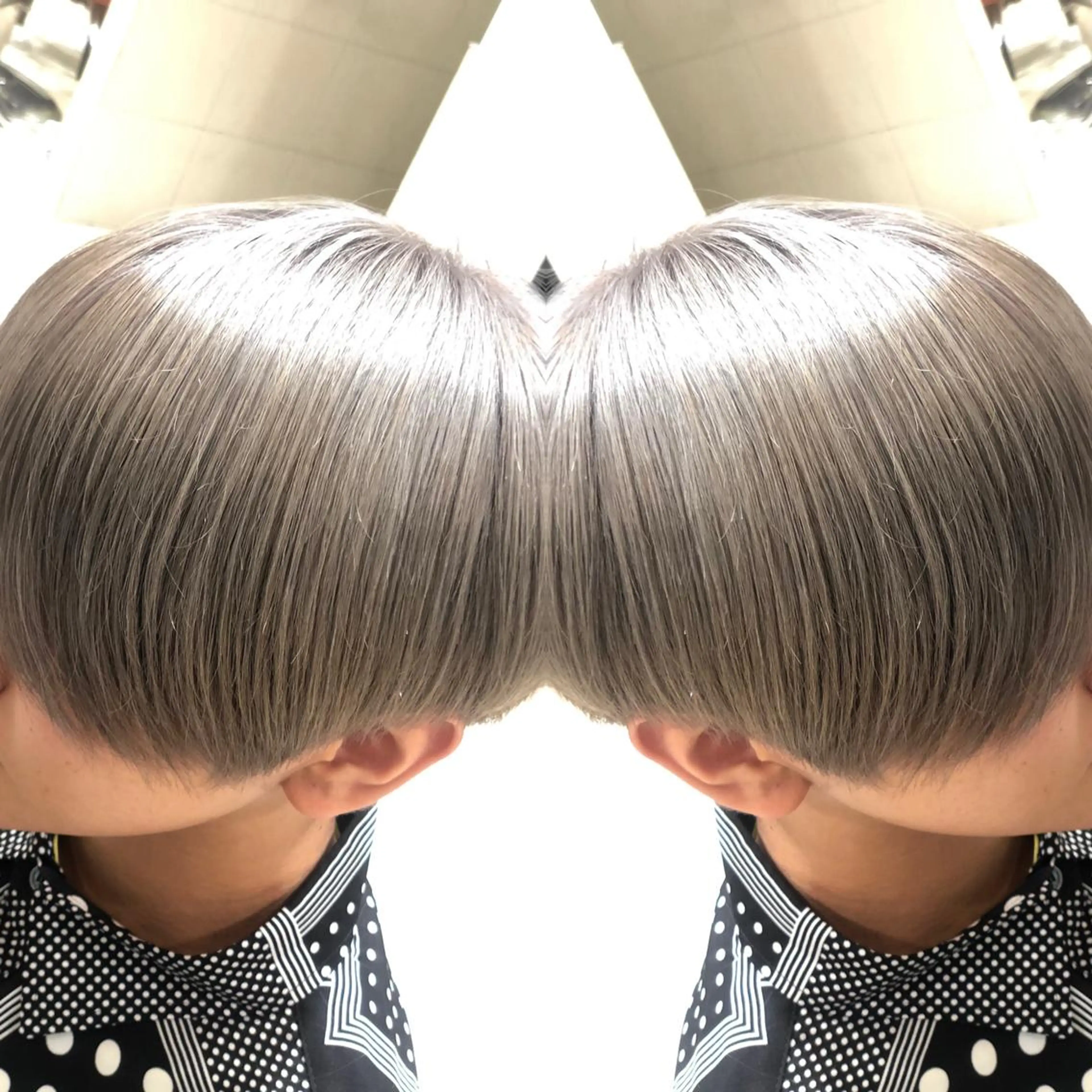 ショート カット ヘアカラー トリートメント Y Uのヘアスタイル