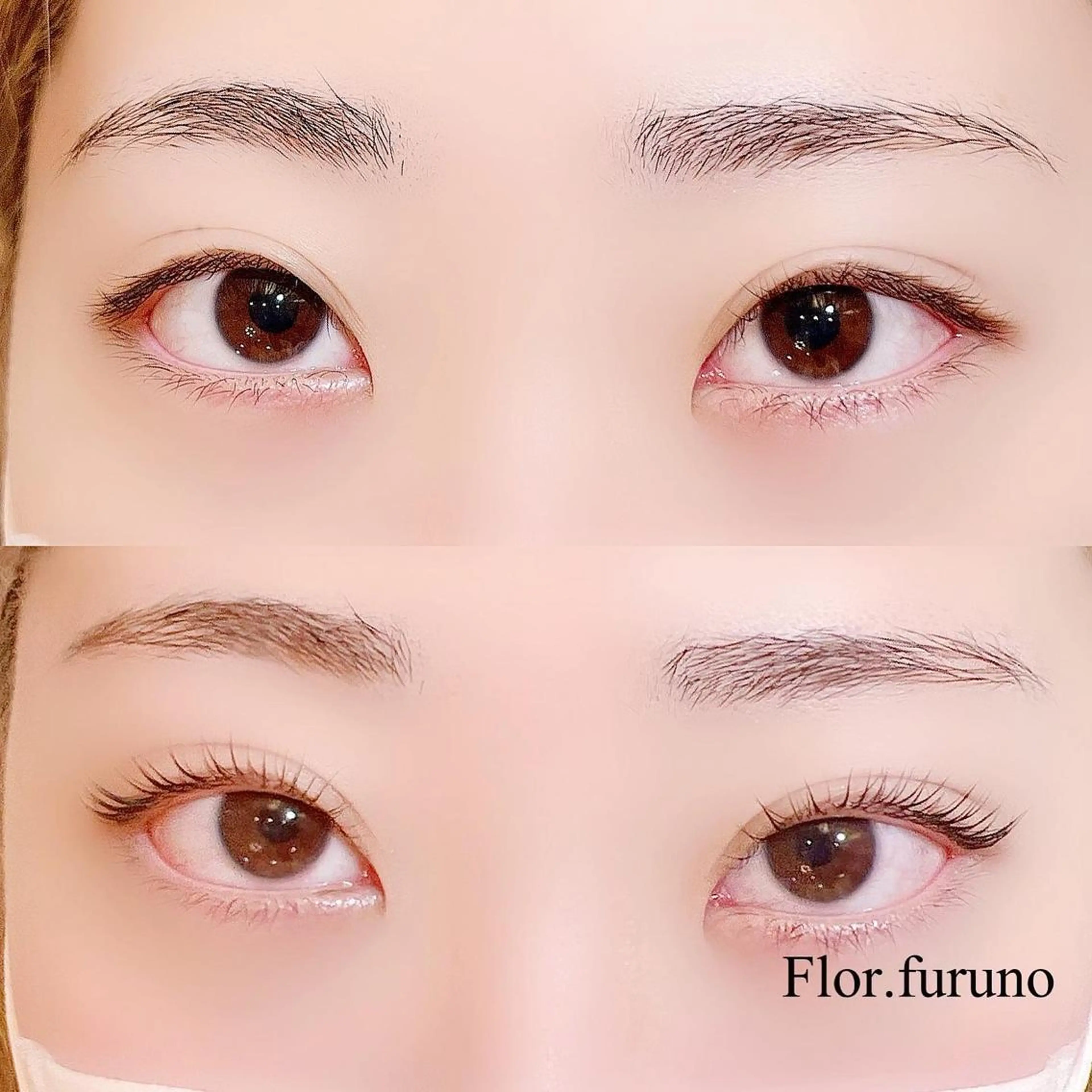 マツエク・マツパ アイブロウ パリジェンヌラッシュリフト マツパ Flor上大岡 ＊フルノ リナ＊のマツエク・マツパデザイン