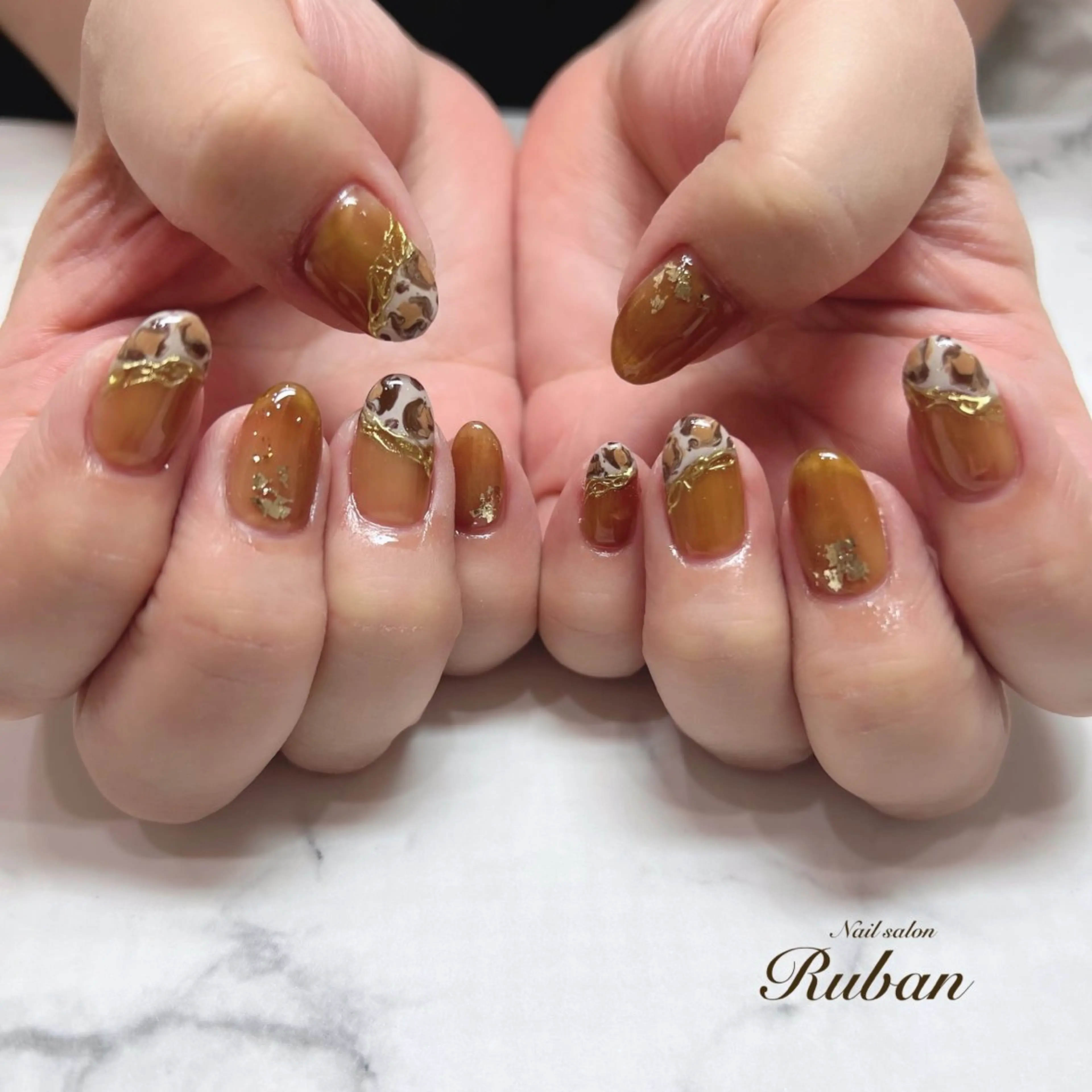 ネイル アニマル柄 Nail salon Rubanのネイルデザイン