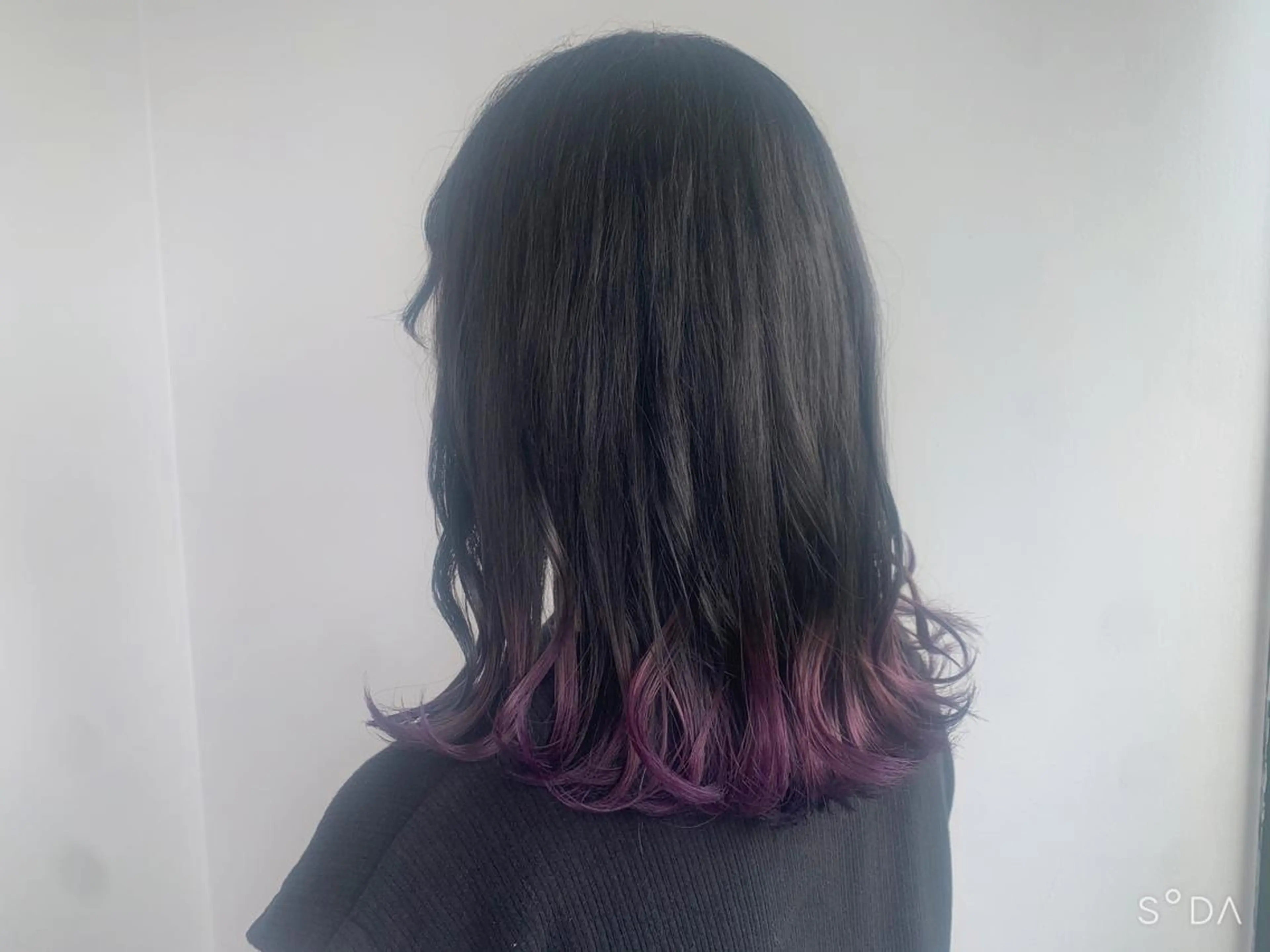 ミディアム カラー ブルーカラー ブルーバイオレット ダークグレー バイオレットカラー ✅ケアブリーチ✅ トヨオカ ノブヒデのヘアスタイル