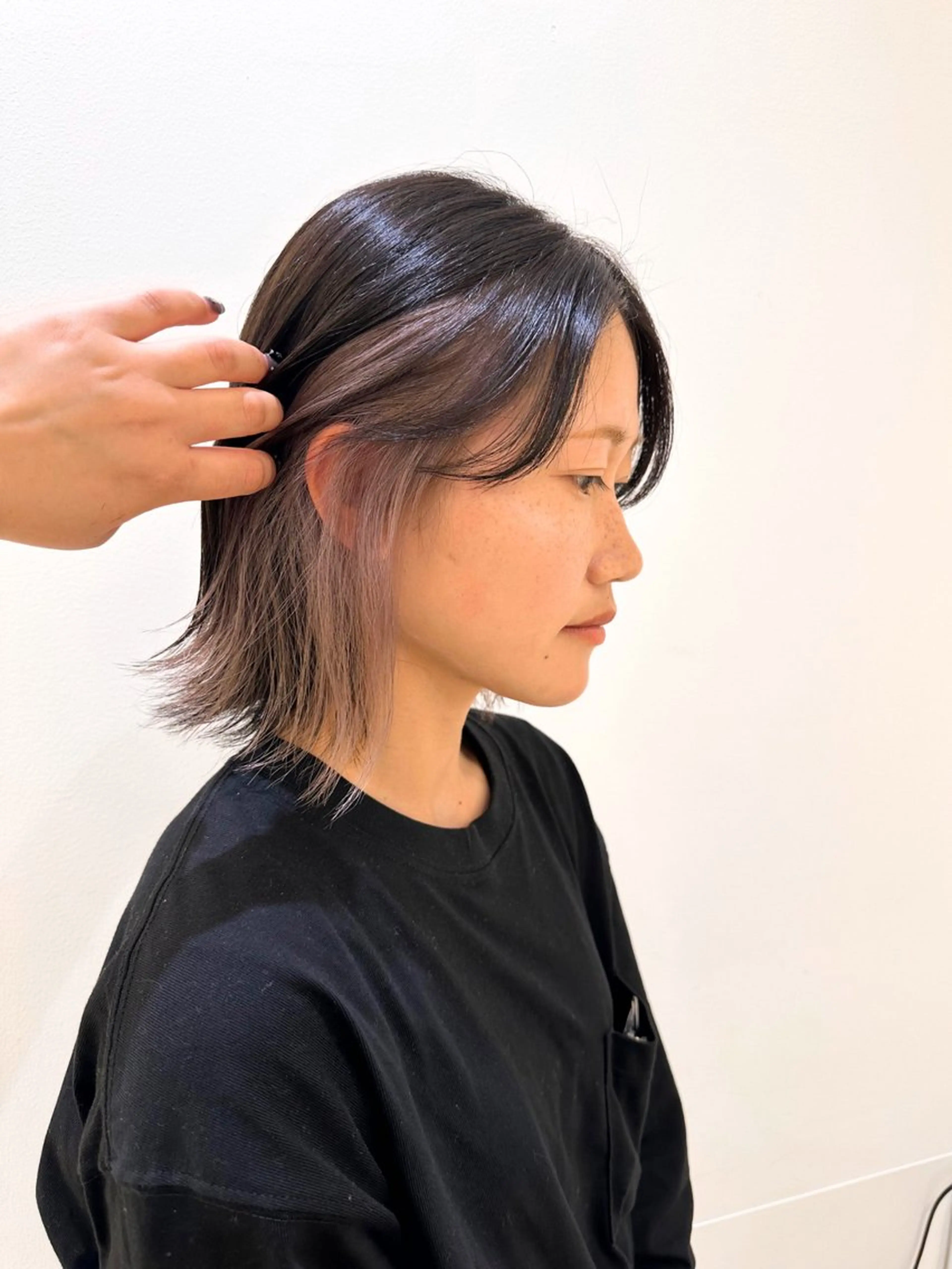 セミロング カット ヘアカラー トリートメント インナーカラー 💎しまだゆうかのヘアスタイル