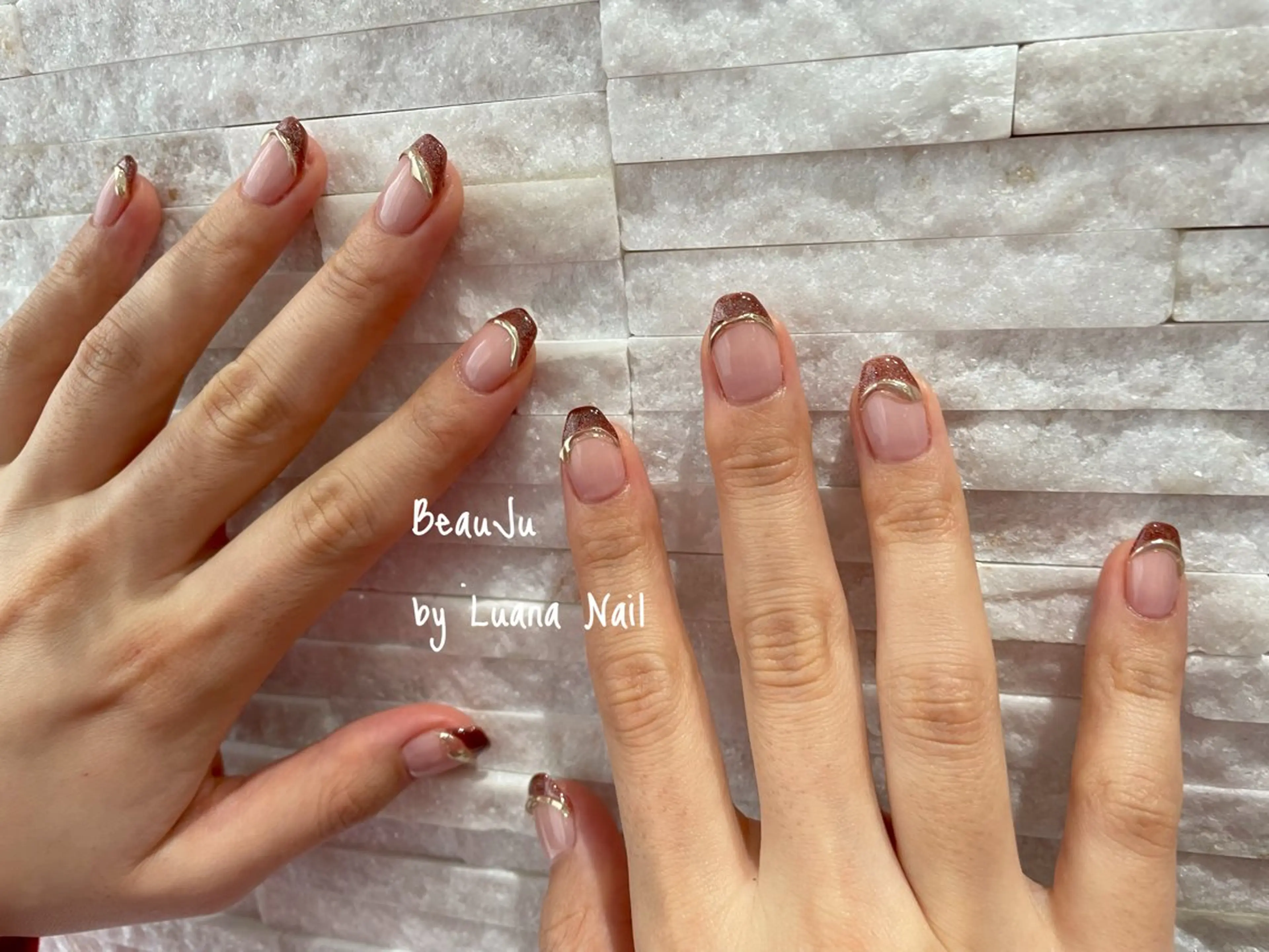 ネイル ミラーネイル ハンドネイル BeauJu by Luana Nailのネイルデザイン