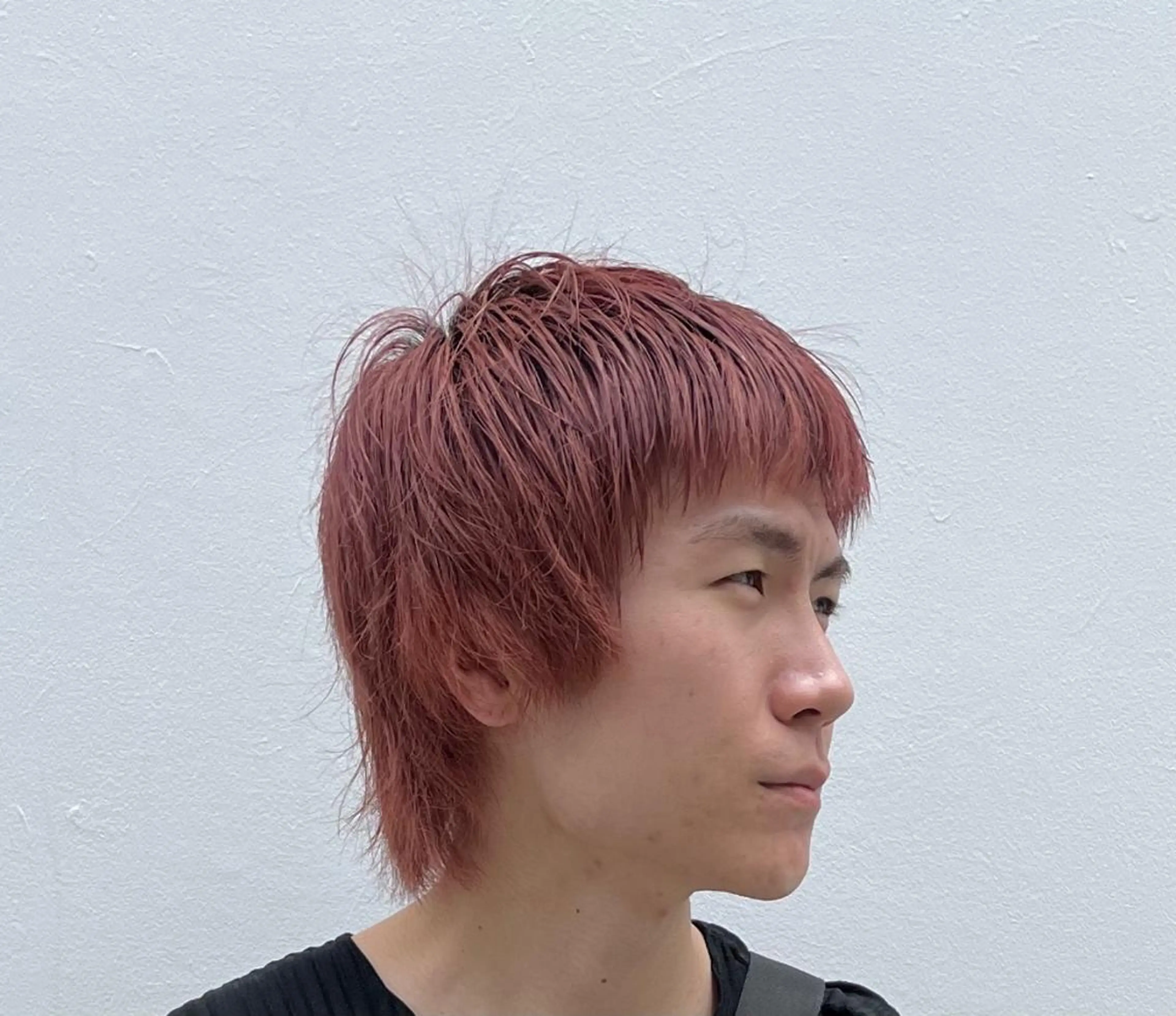 カラー ブリーチ ピンクカラー 吉田一輝 外国人パーマのヘアスタイル