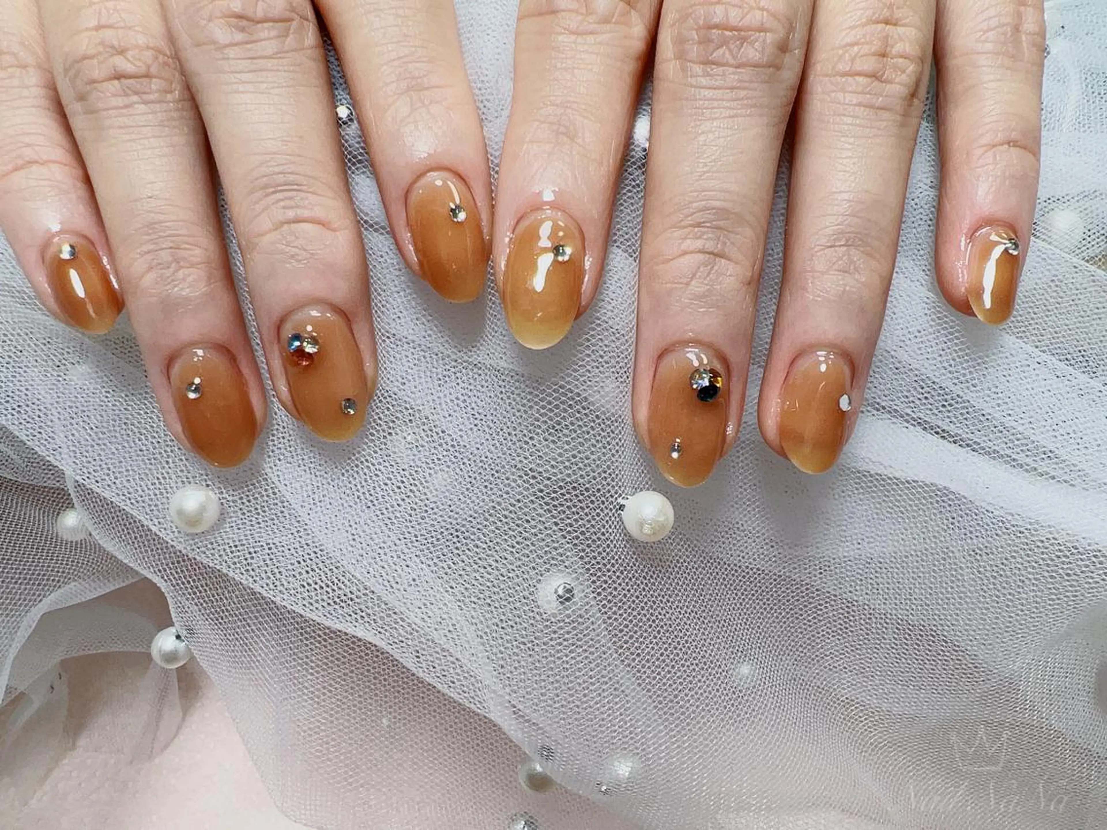 ミディアム カラー ネイル ハンドネイル Nail NaNaのネイルデザイン