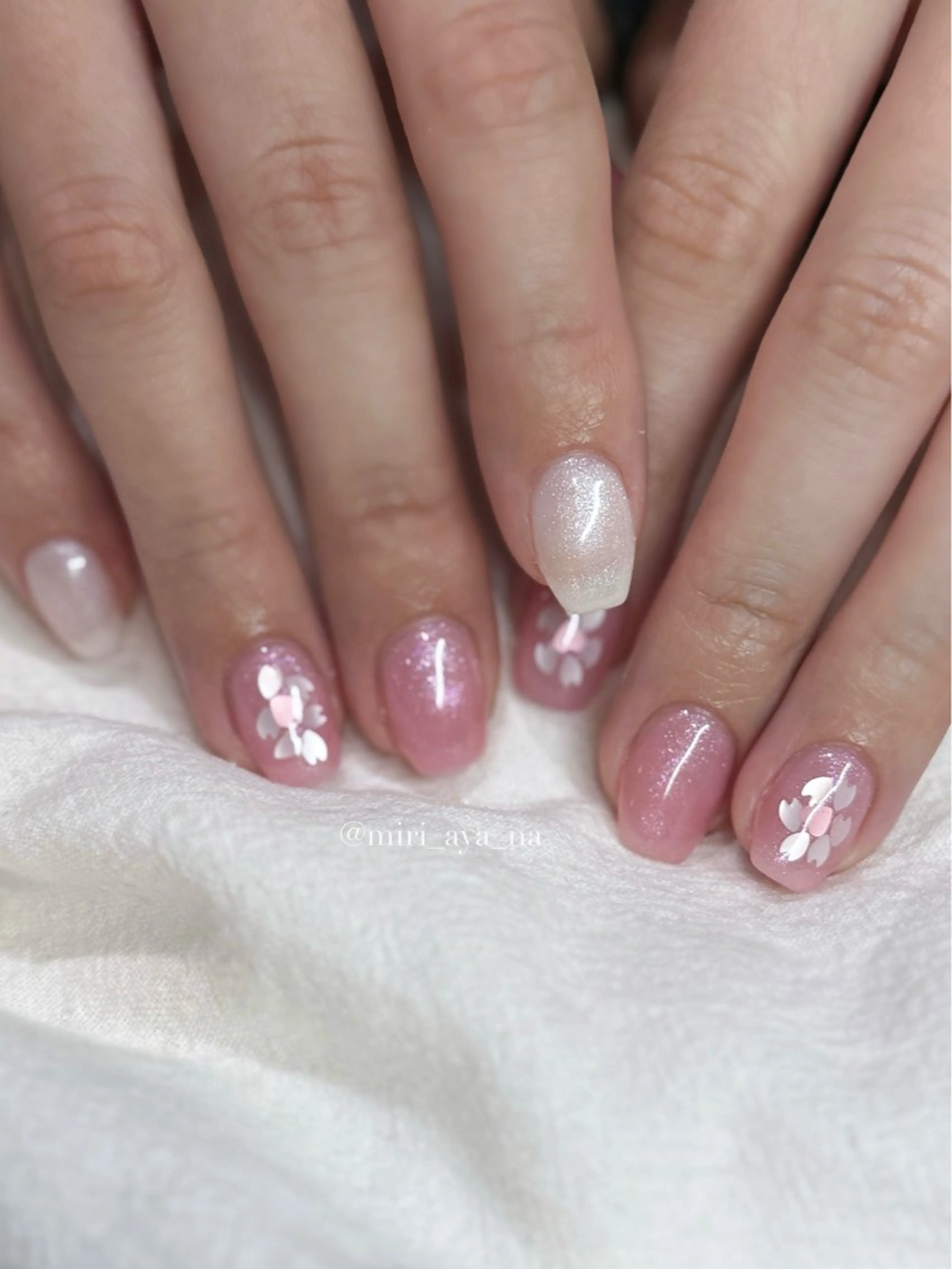 ネイル ハンドネイル 新宿代々木/ちゅるん キレイめ/miriのネイルデザイン