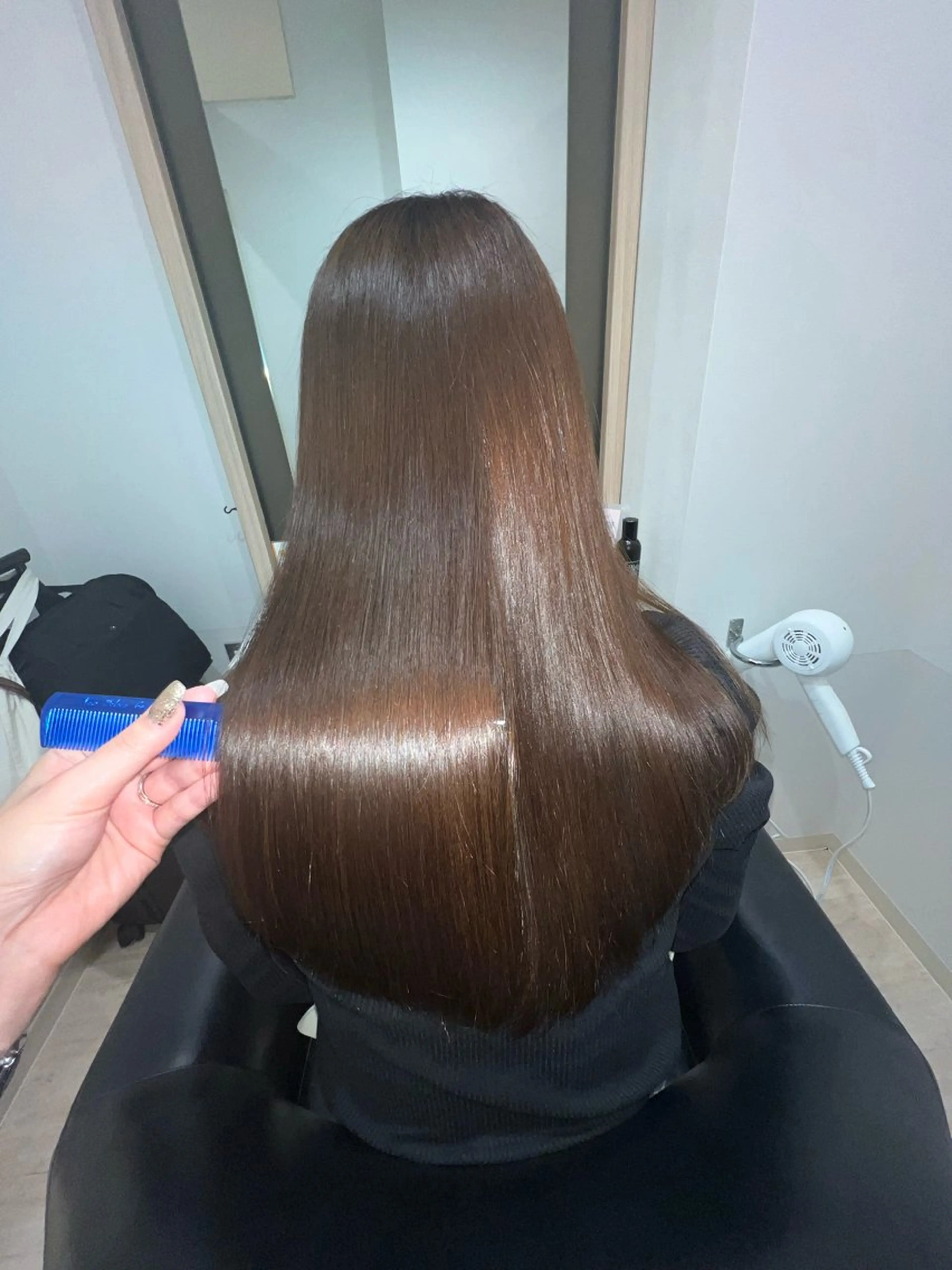 ロング トリートメント 縮毛矯正 トリートメント 髪質改善/レイヤー カット🩵Ami🩵のヘアスタイル