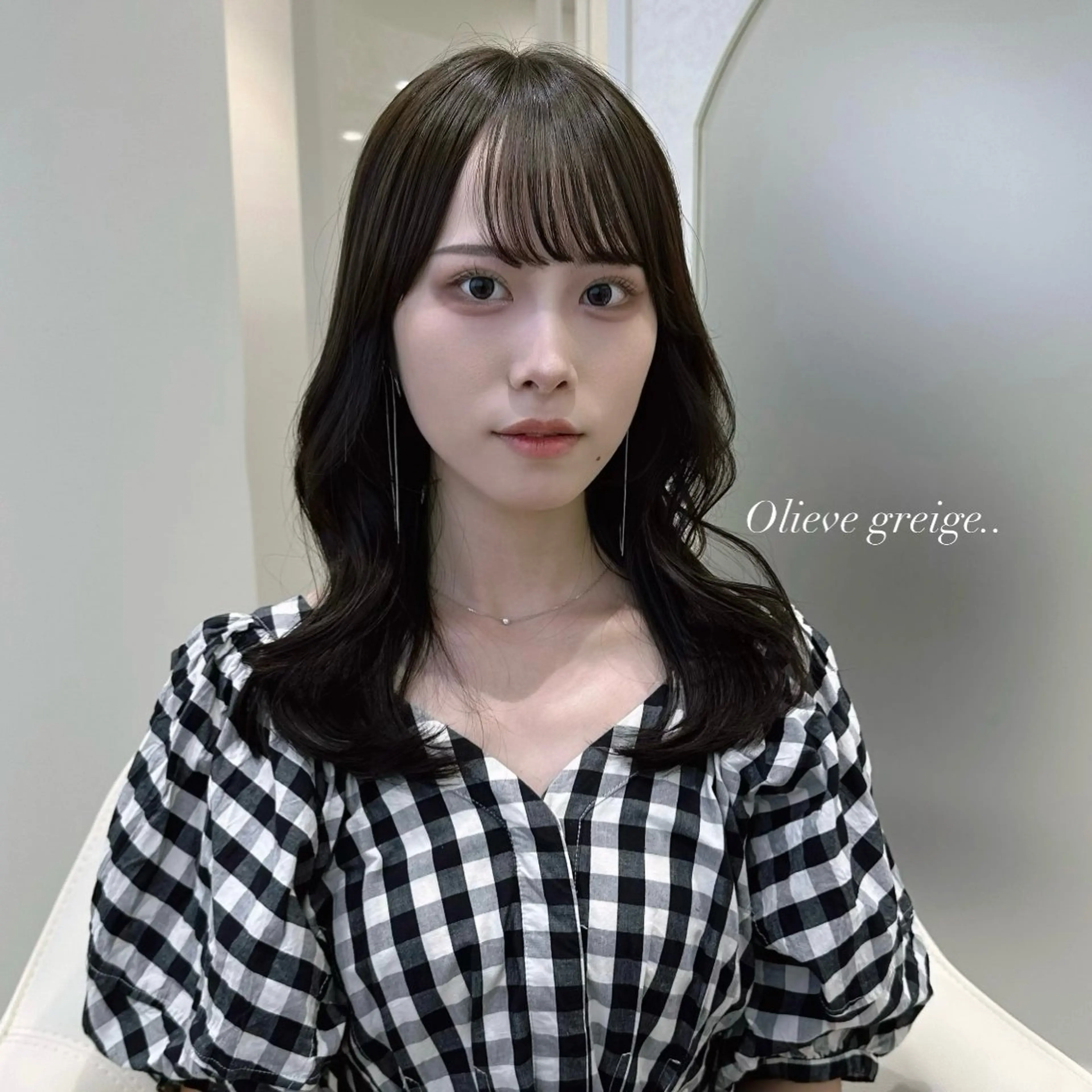 ミディアム 韓国𝐻𝑎𝑖𝑟 🇰🇷🖤ハラのヘアスタイル