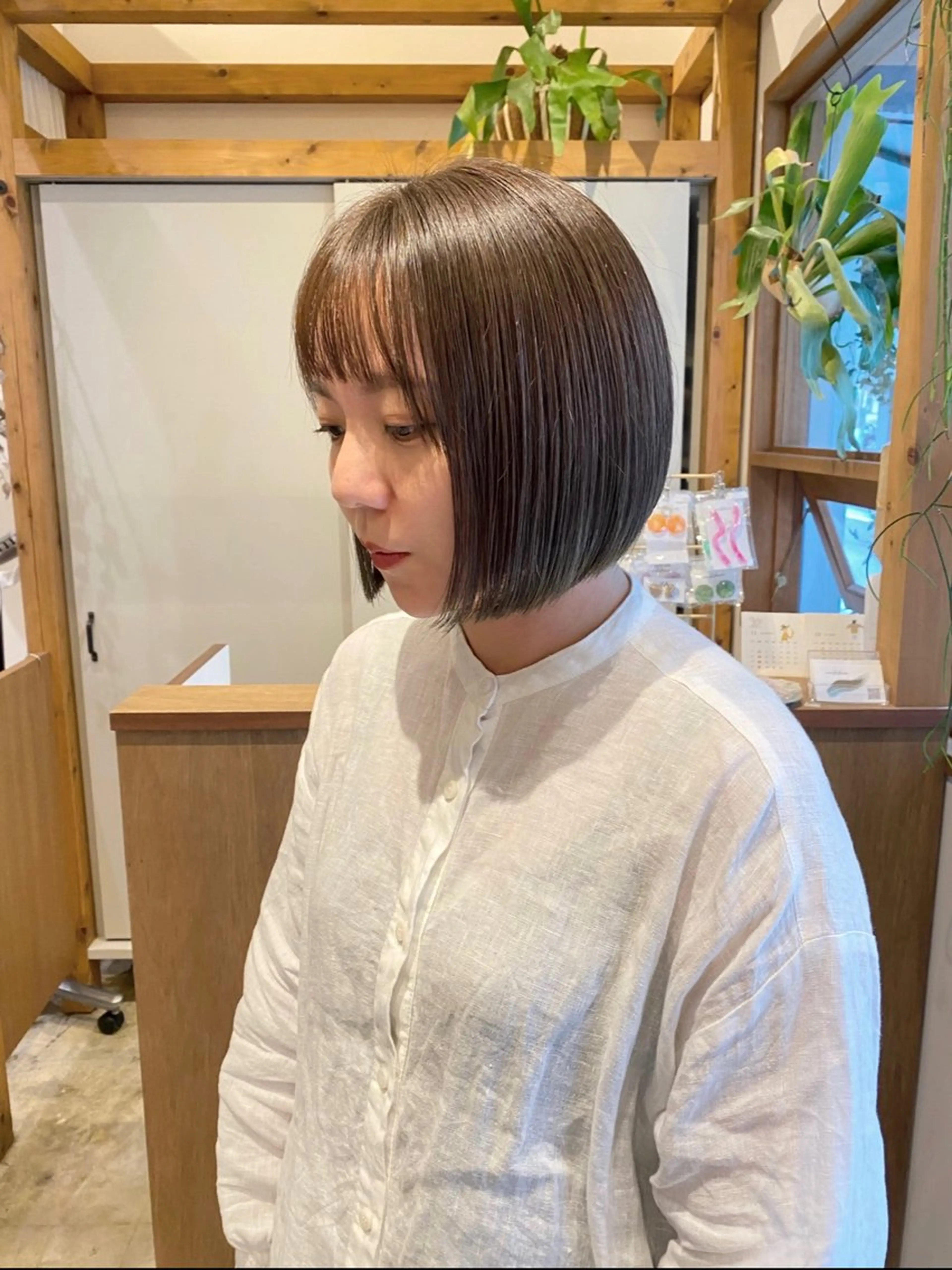 ショート カラー カット ヘアカラー トリートメント ENIF ヤマグチアツコのヘアスタイル