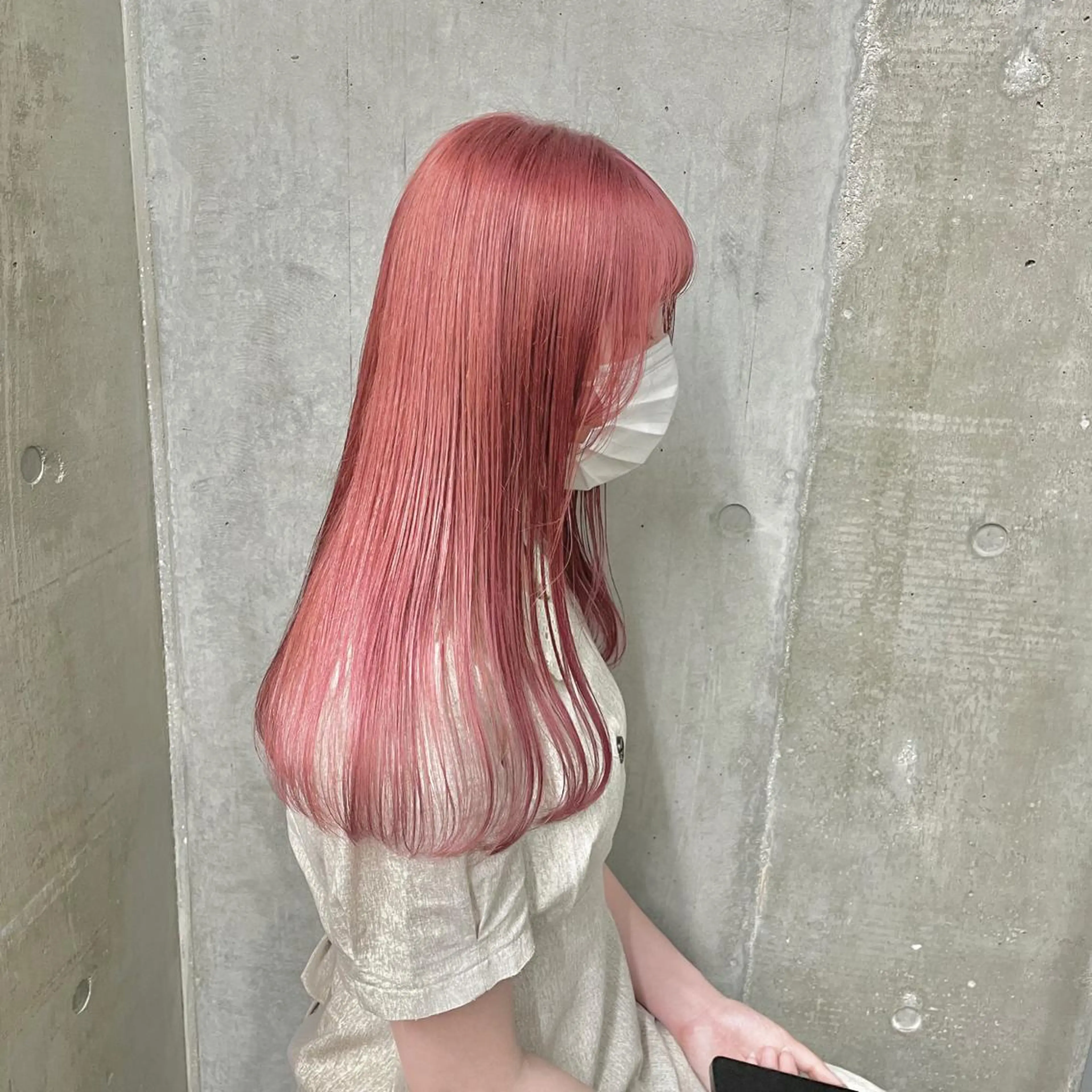 カラー ブリーチ ハイトーンカラー ピンクカラー 🫧BUBBLES 新所沢　かとうゆきのヘアスタイル