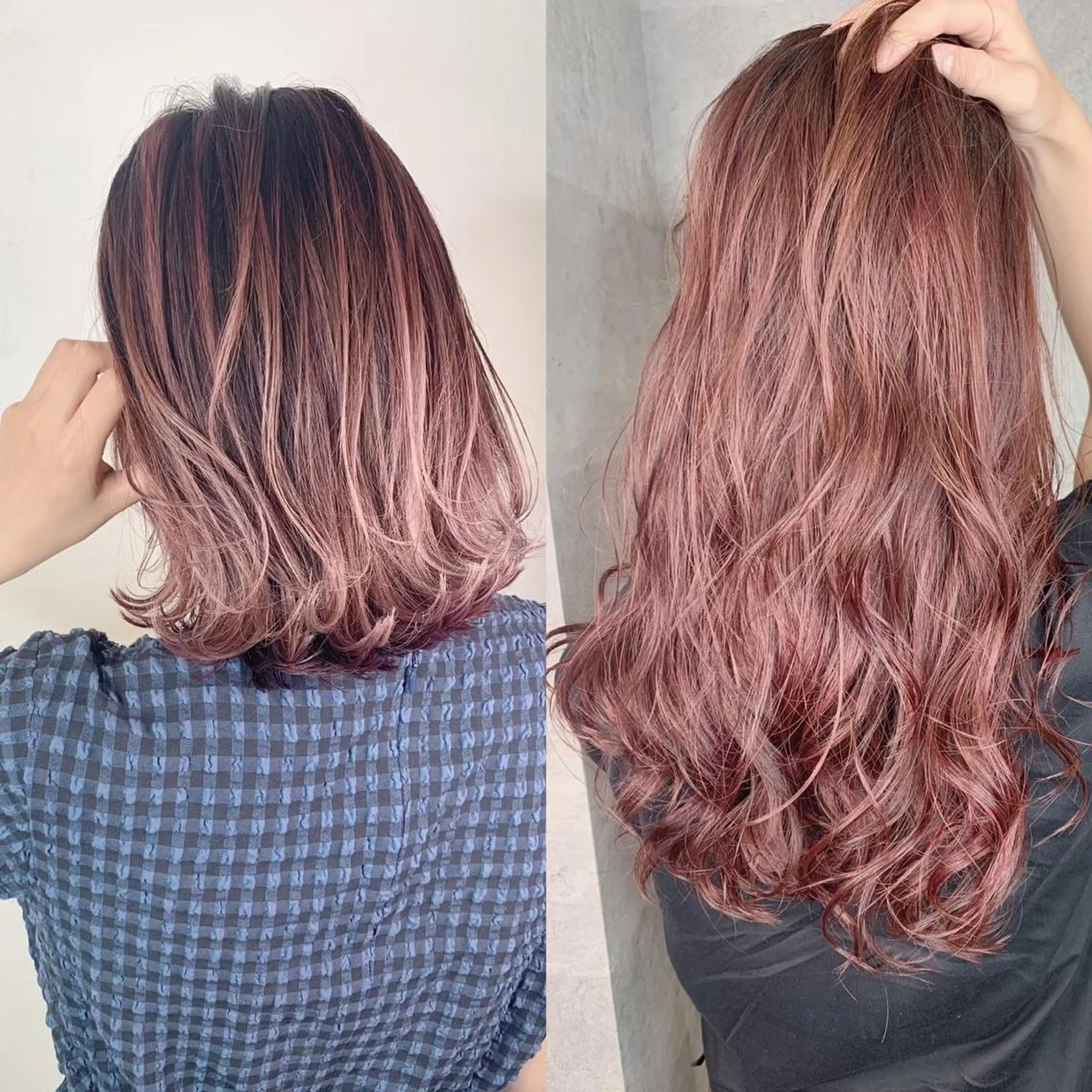 セミロング カラー _WHITE 高槻のヘアスタイル