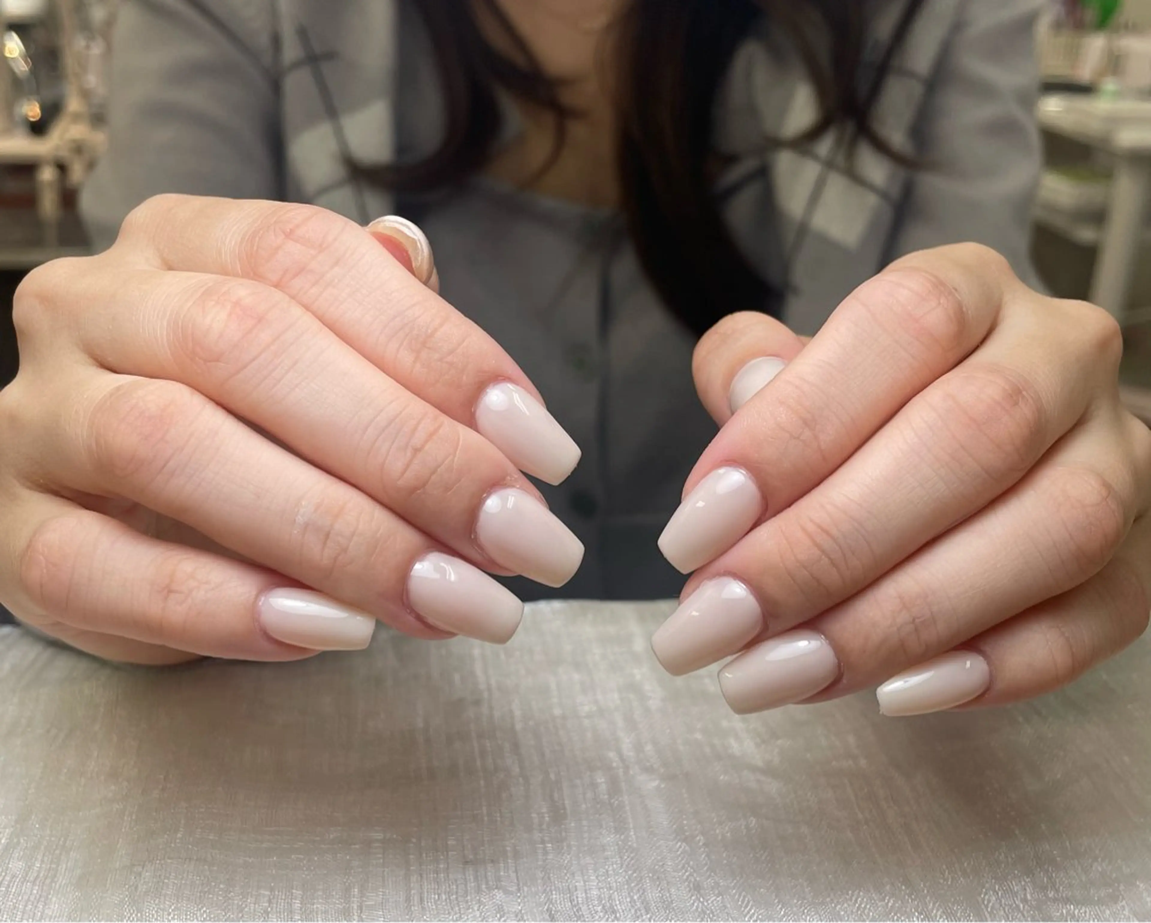 ネイル フレンチネイル ジェルネイル ガーリー 韓国ネイル ロングネイル ハンドネイル ミ ミのネイルデザイン