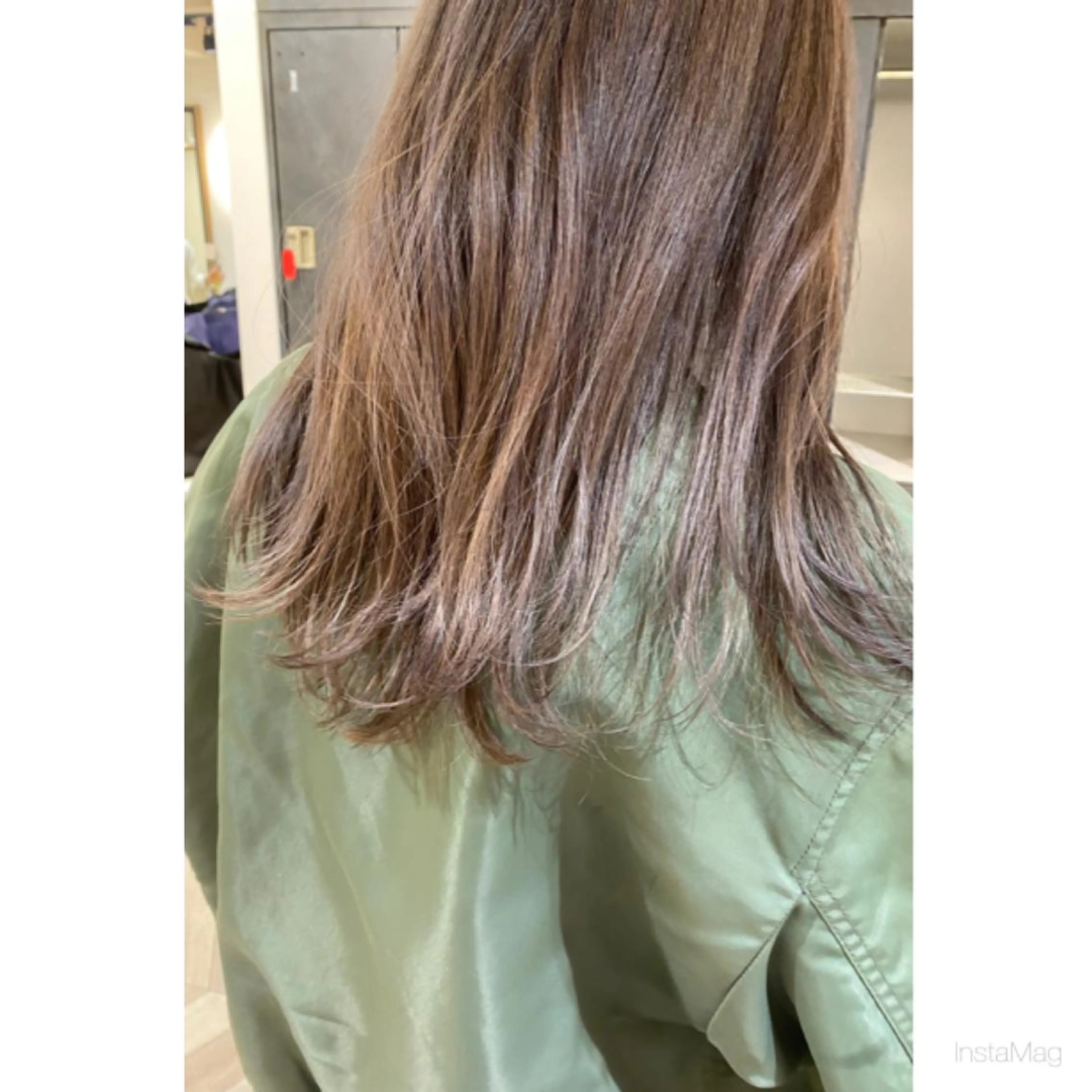 ロング カラー 外国人風カラー カット ヘアカラー 岩間 香純のヘアスタイル