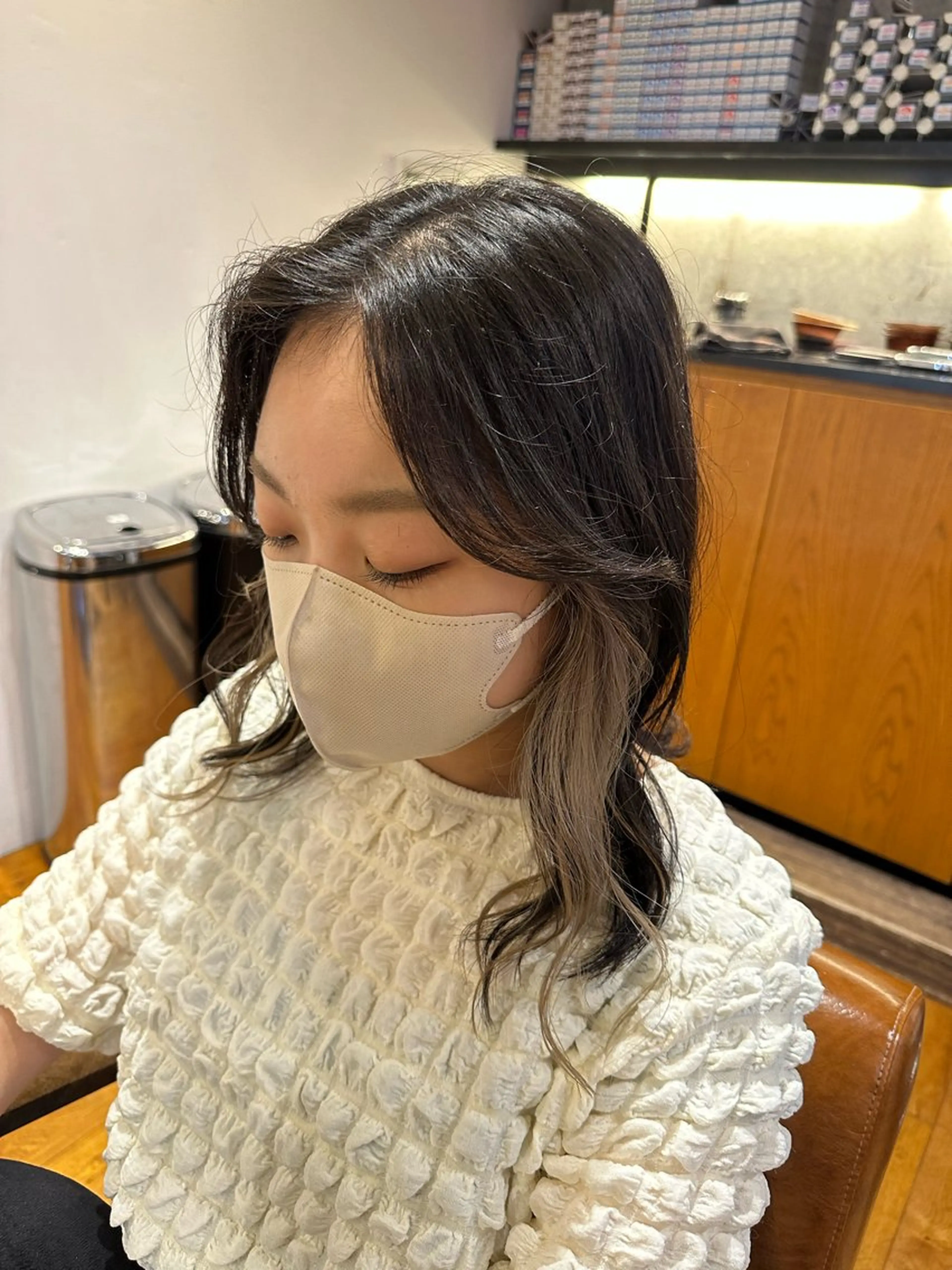 ミディアム 💜透明感カラー🌈 /森絵美莉⛄️❄️のヘアスタイル