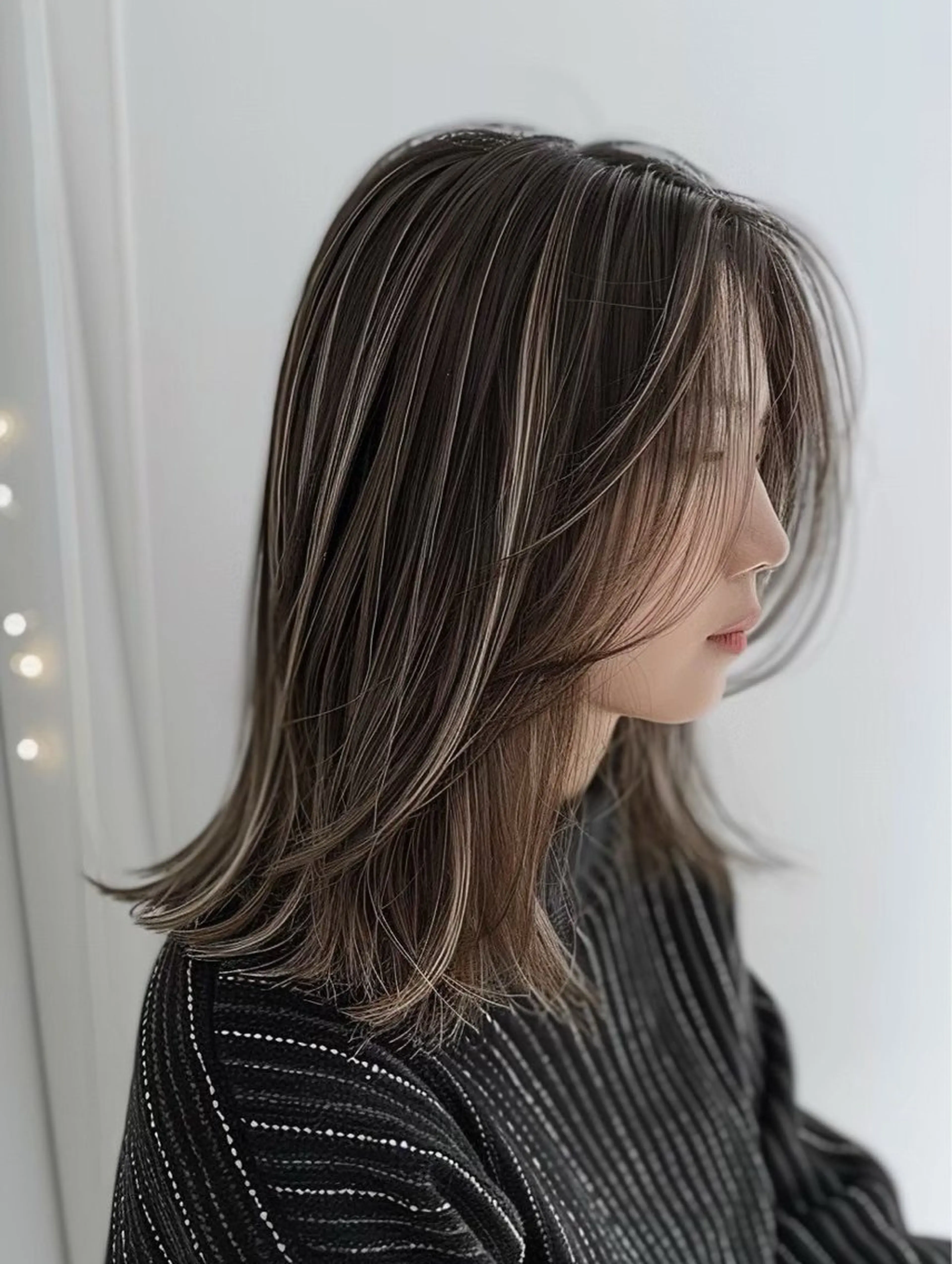 ミディアム 福本 聖海のヘアスタイル