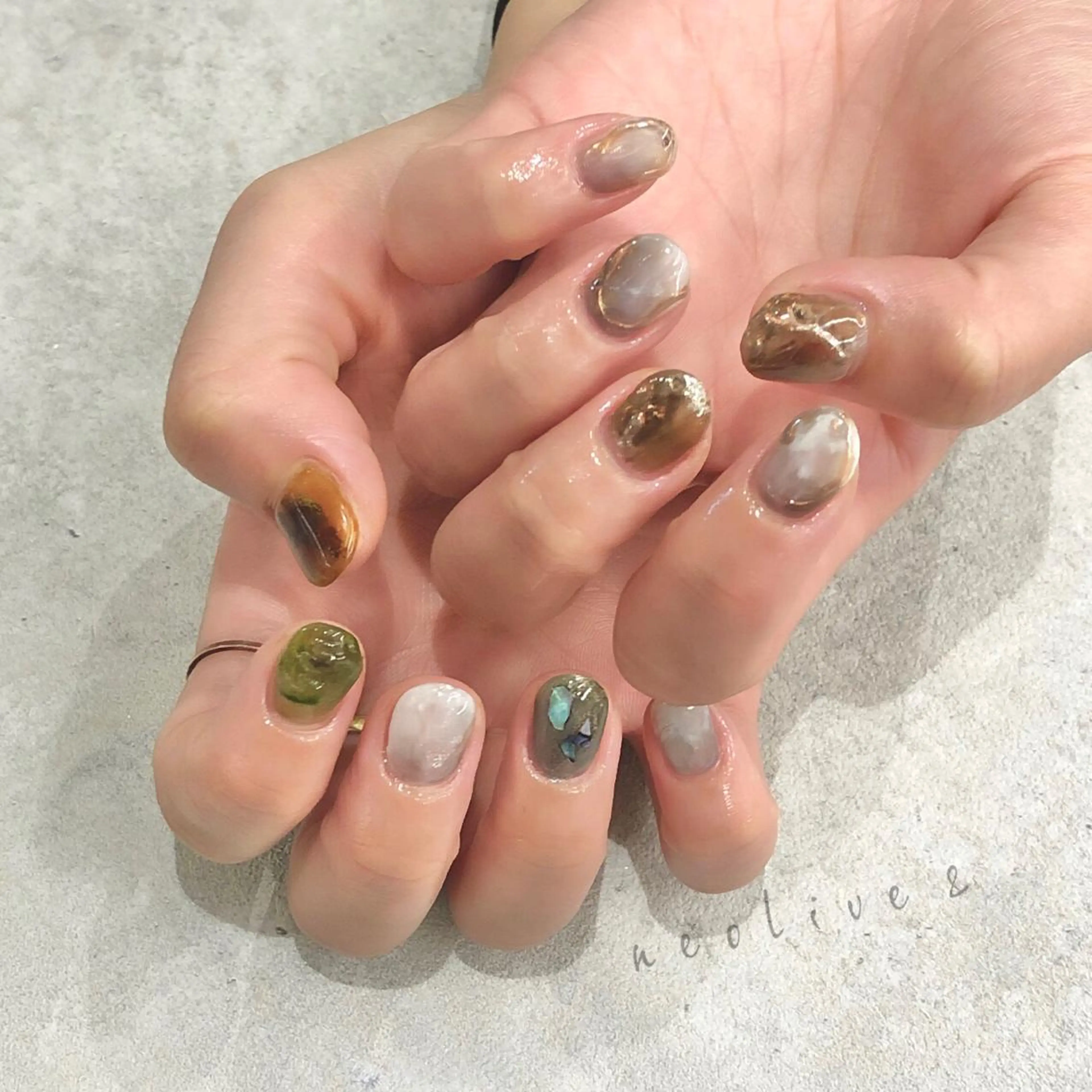 ネイル ハンドネイル Yuriko Omi パラジェル/渋谷のネイルデザイン