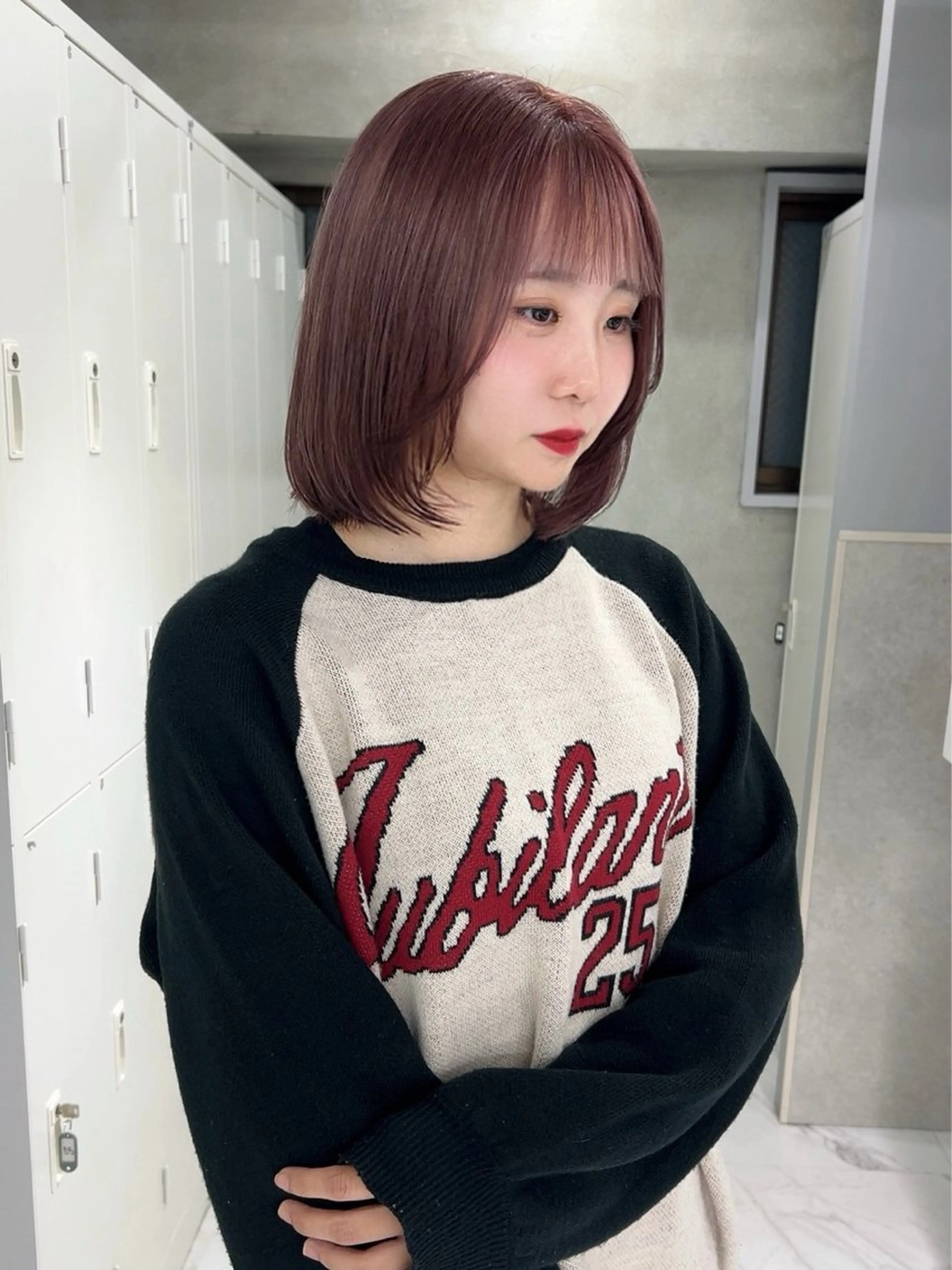 ショート カラー ベージュカラー ピンクカラー ピンクベージュ カット ヘアカラー トリートメント shizuna/平尾 /カラー/髪質改善のヘアスタイル