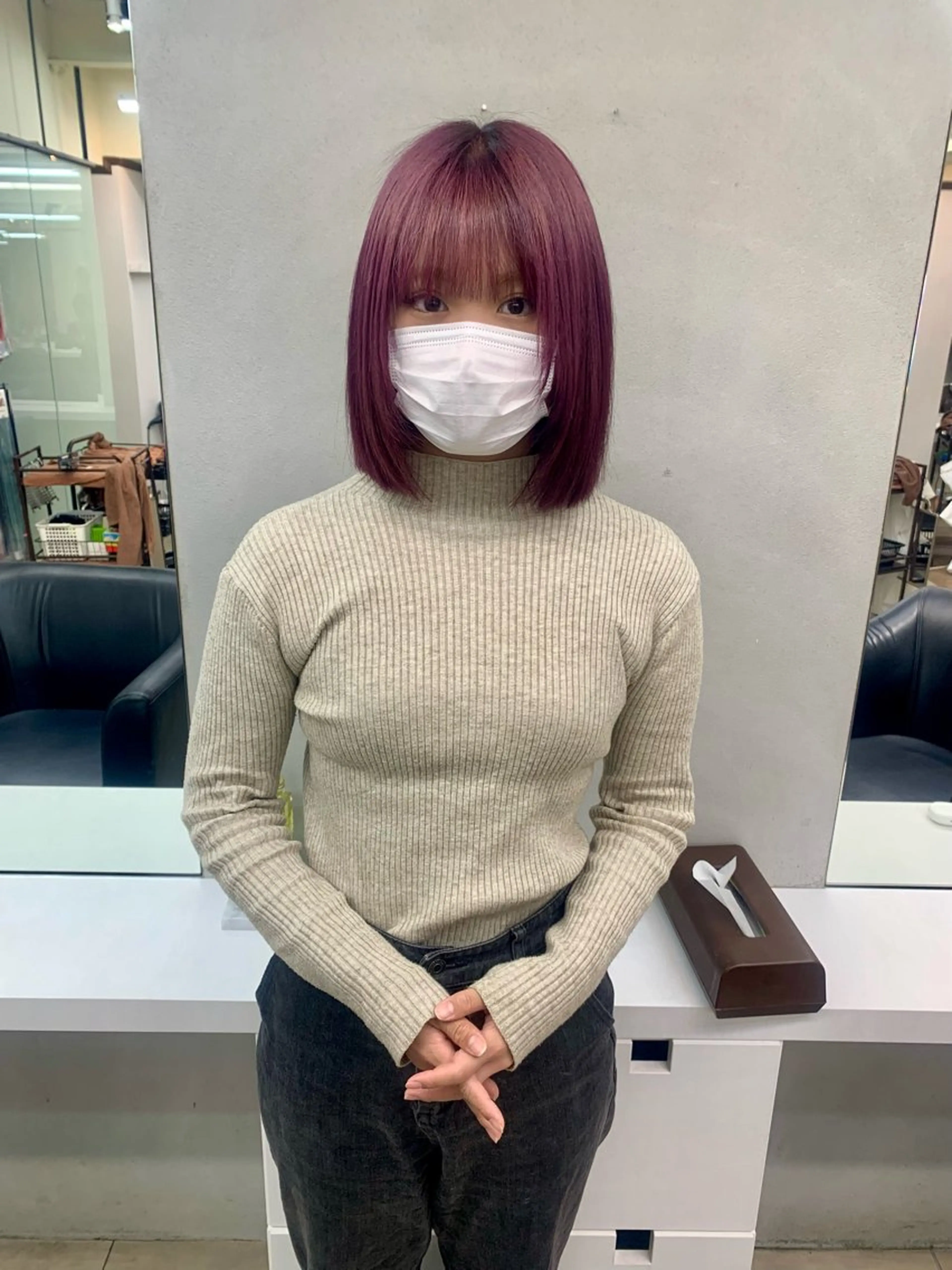 ショート カラー ヘアアレンジ カット ヘアカラー トリートメント T.a.g中崎町所属・個性爆弾💣 ダブルカラー/ゆかのヘアスタイル