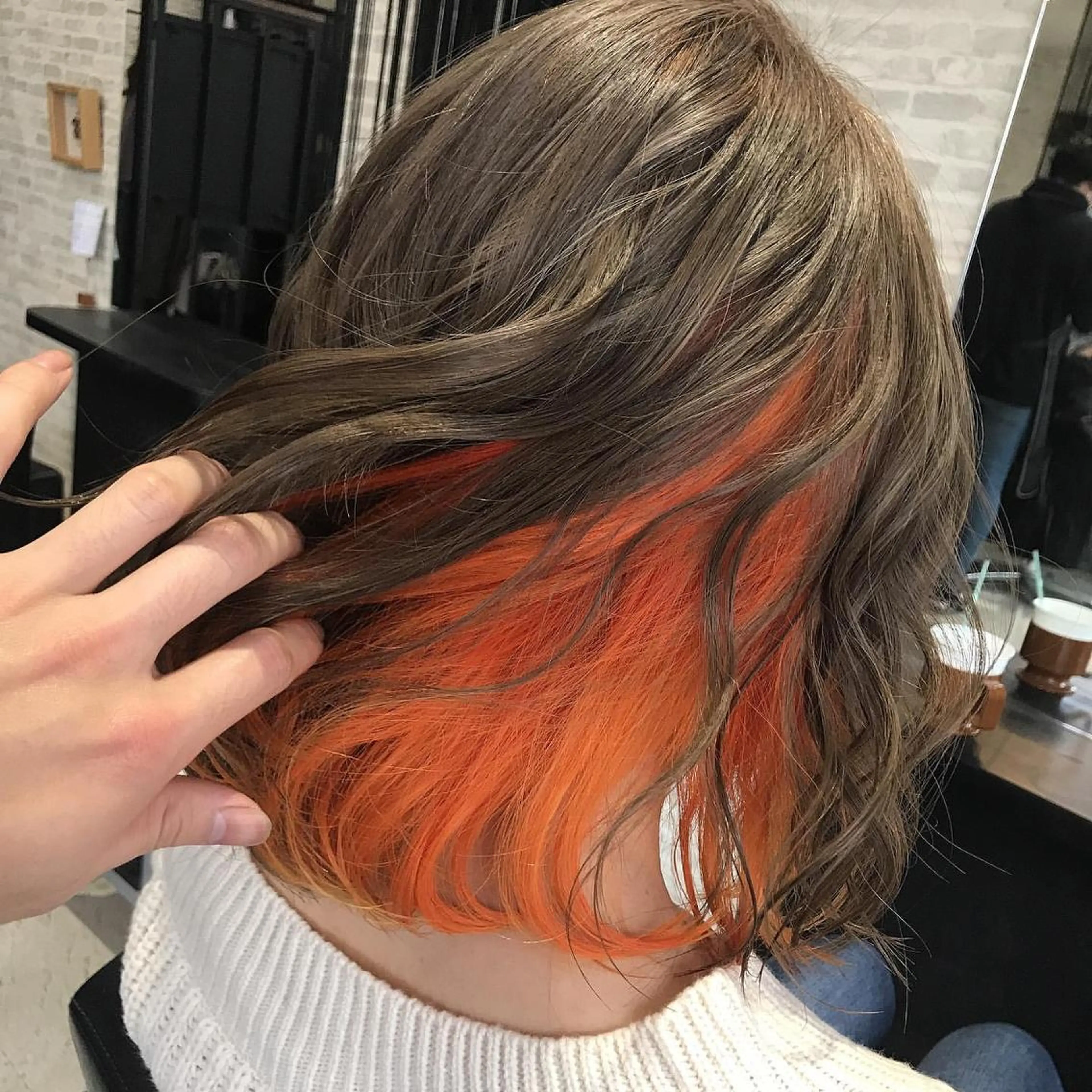 カラー セミロング ヘアカラー 派手髪/ハイトーン/ エクステ✨ユウキのヘアスタイル