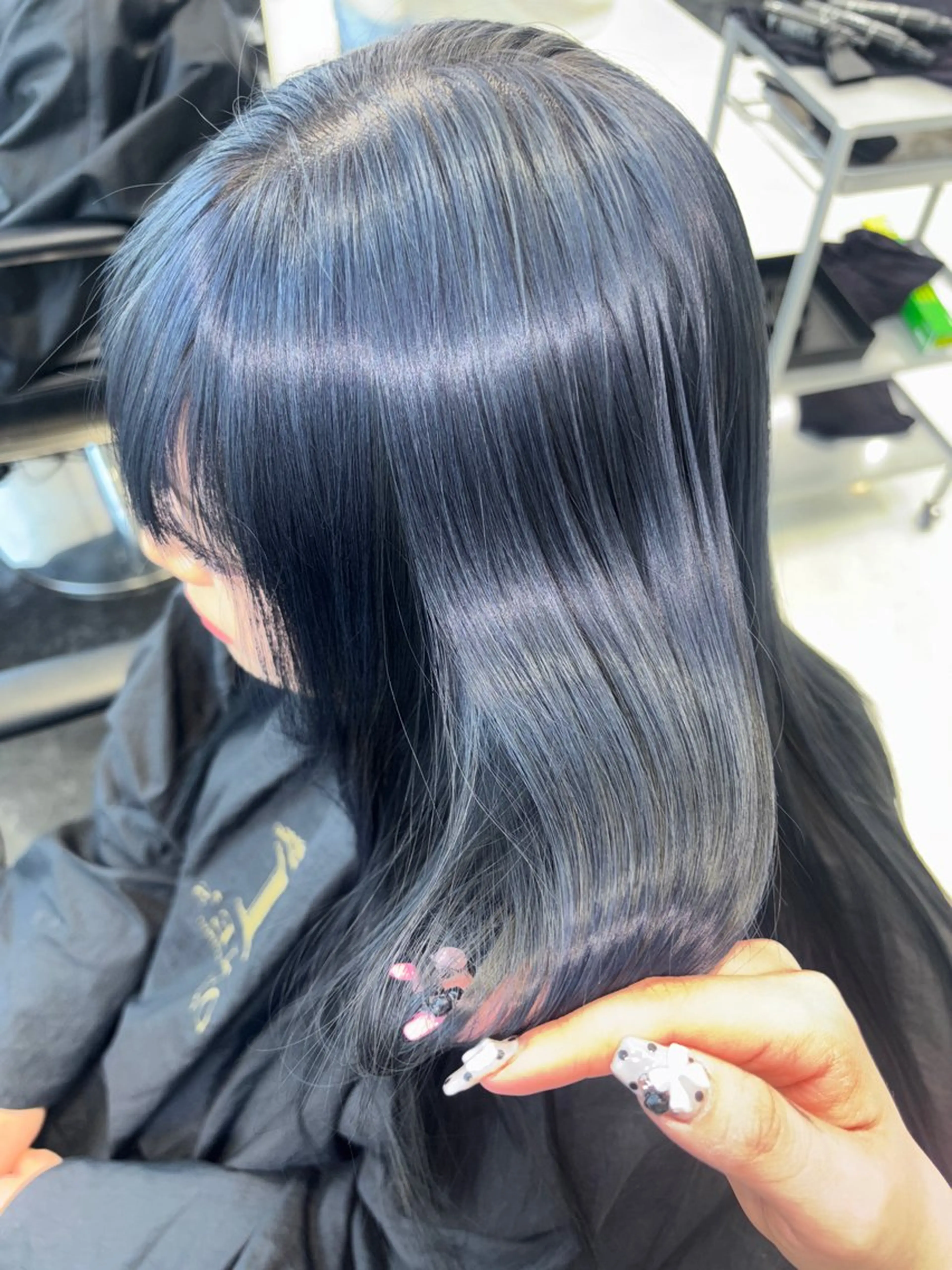 ロング カラー カット ヘアカラー トリートメント ヘアセット ハッシュカット/ ミルクティー/ みうのヘアスタイル