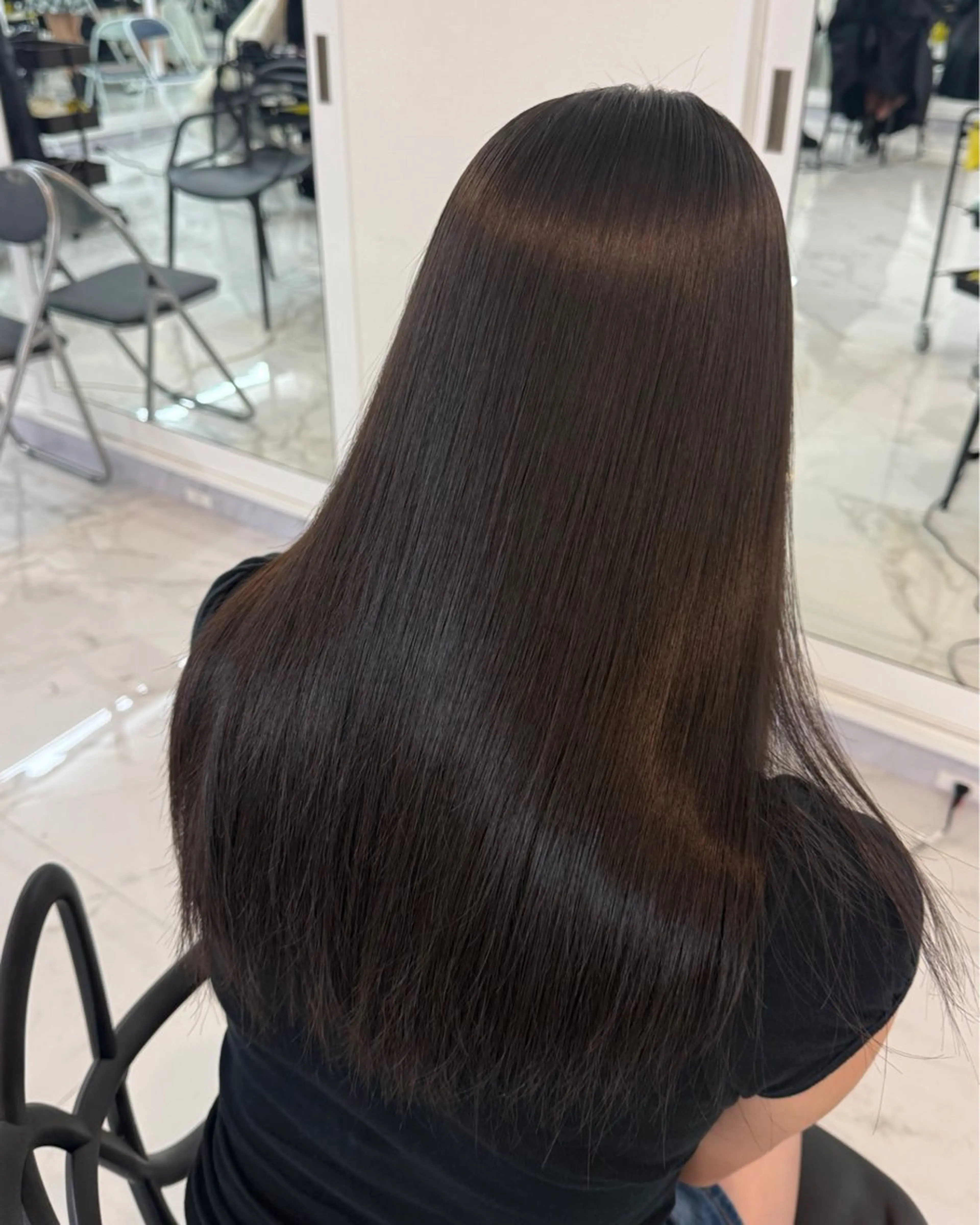 ロング りきと🦋河原町 縮毛矯正/艶カラーのヘアスタイル
