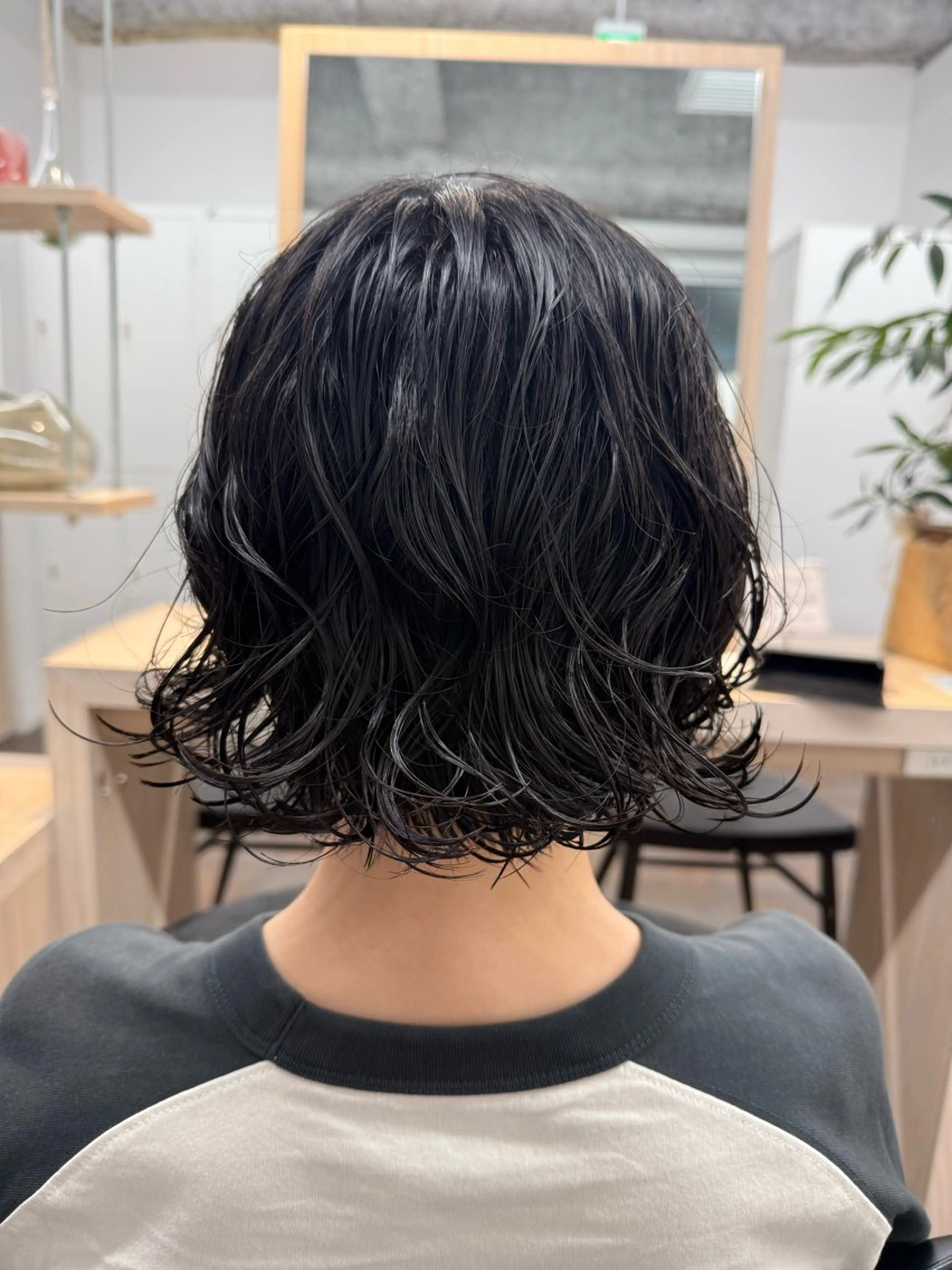 ミディアム カット パーマ トリートメント miwa/ボブパーマ /モードボブのヘアスタイル