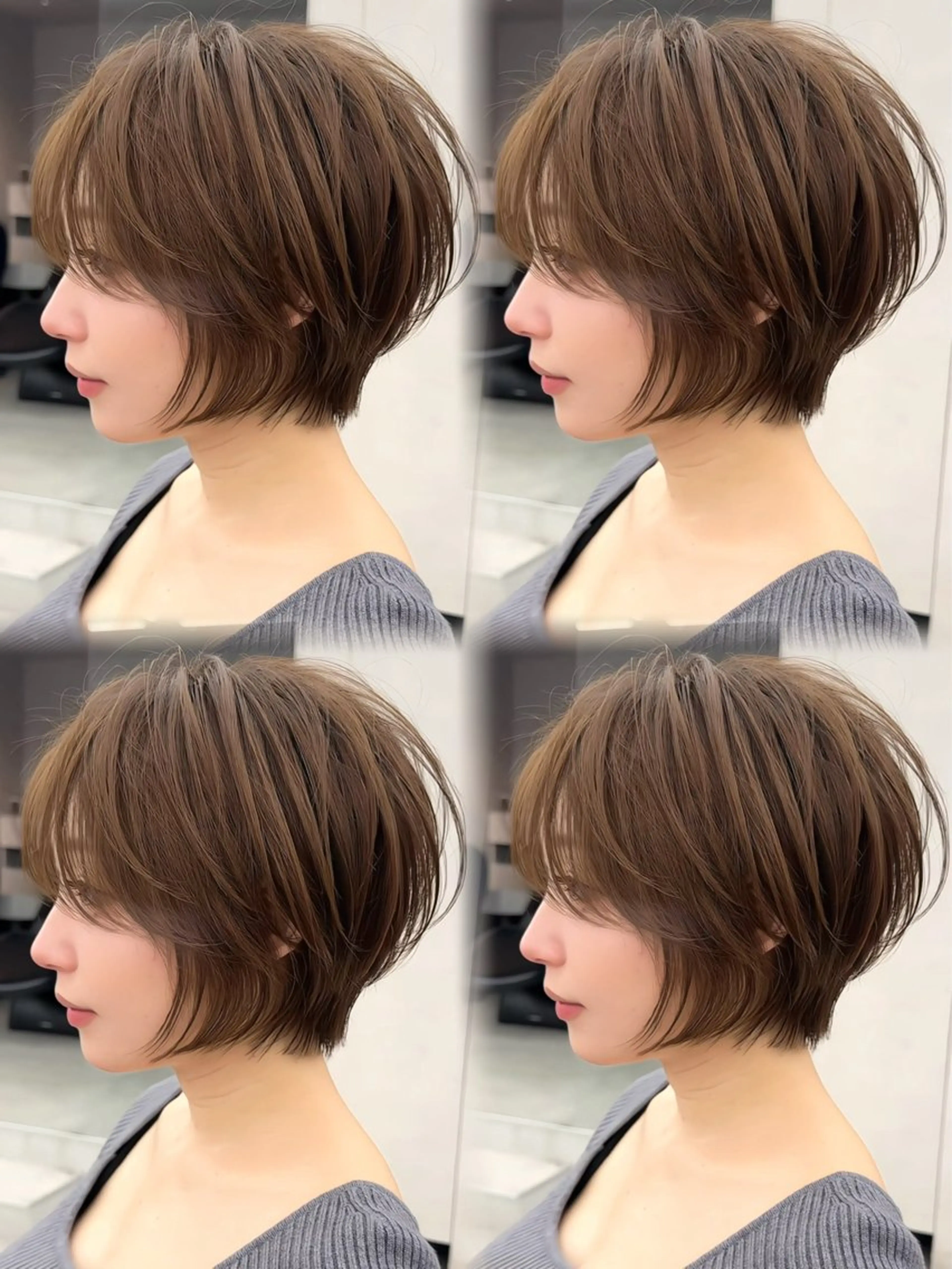 ショート カラー カット ヘアカラー トリートメント ✨大川 錬✨ -7歳若返りショートのヘアスタイル