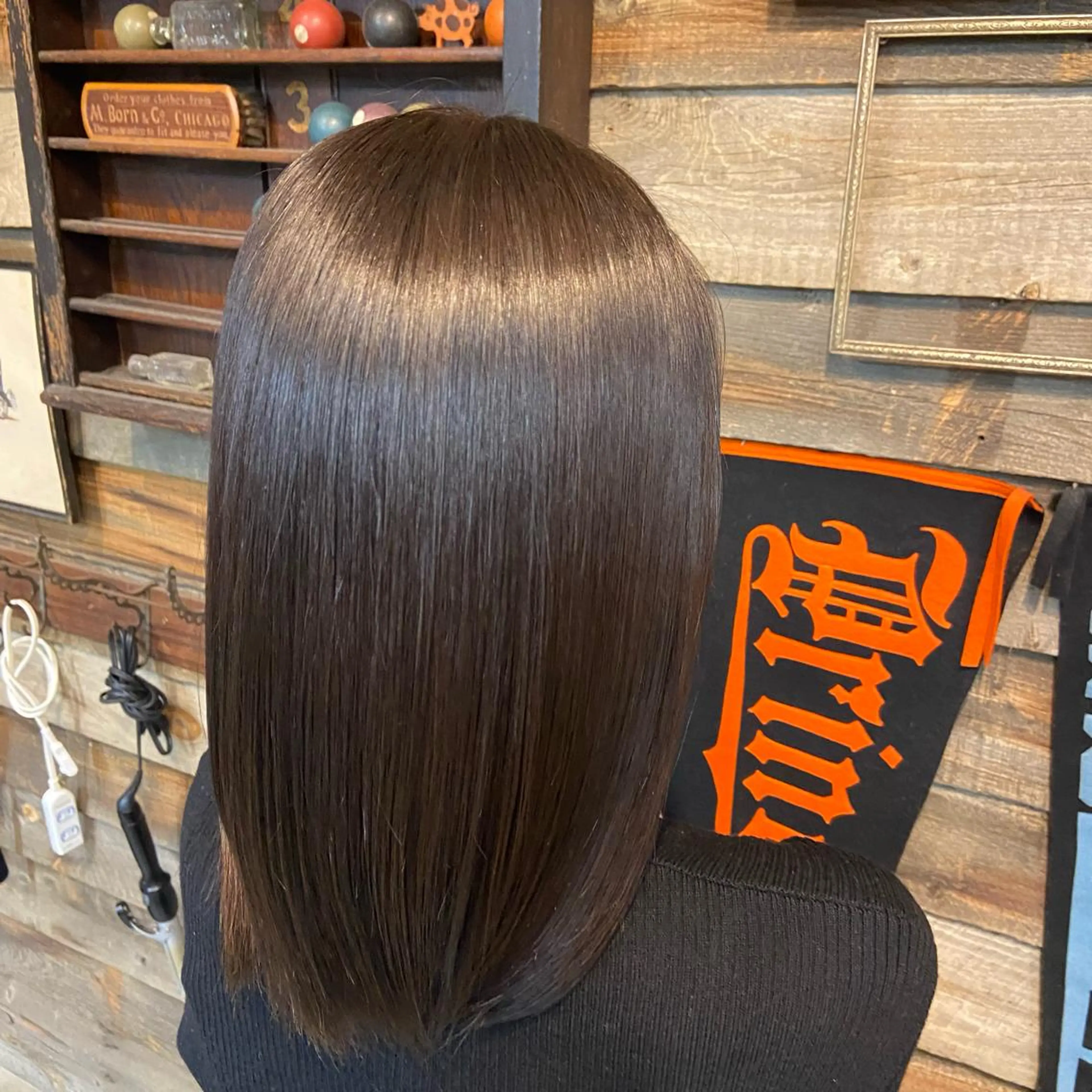 セミロング カラー トリートメント ヘアカラー トリートメント 川崎 かなでのヘアスタイル