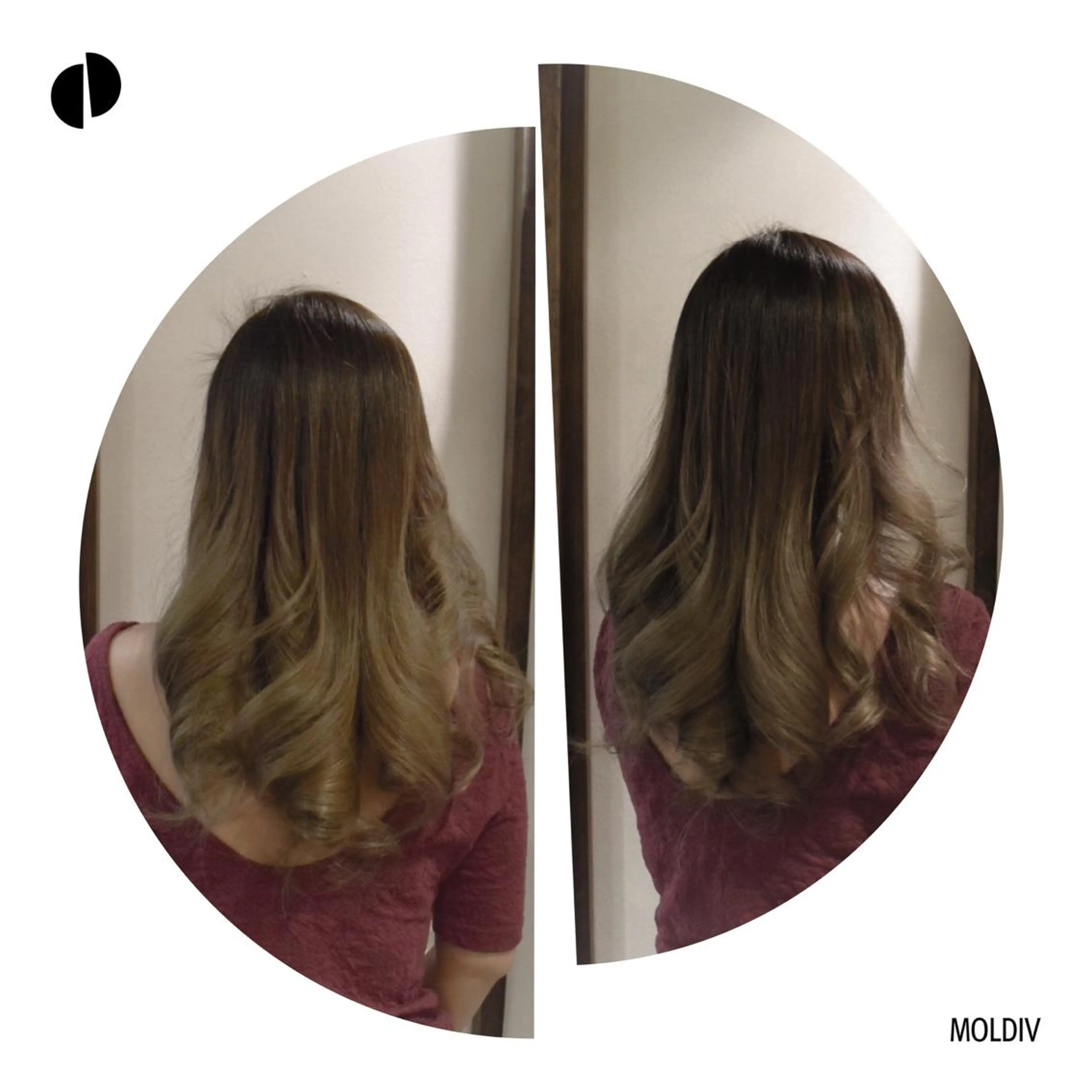 ロング カラー ブルーカラー グラデーションカラー シルバー ✨縮毛矯正✨髪質改善 ナカシマ ユミのヘアスタイル