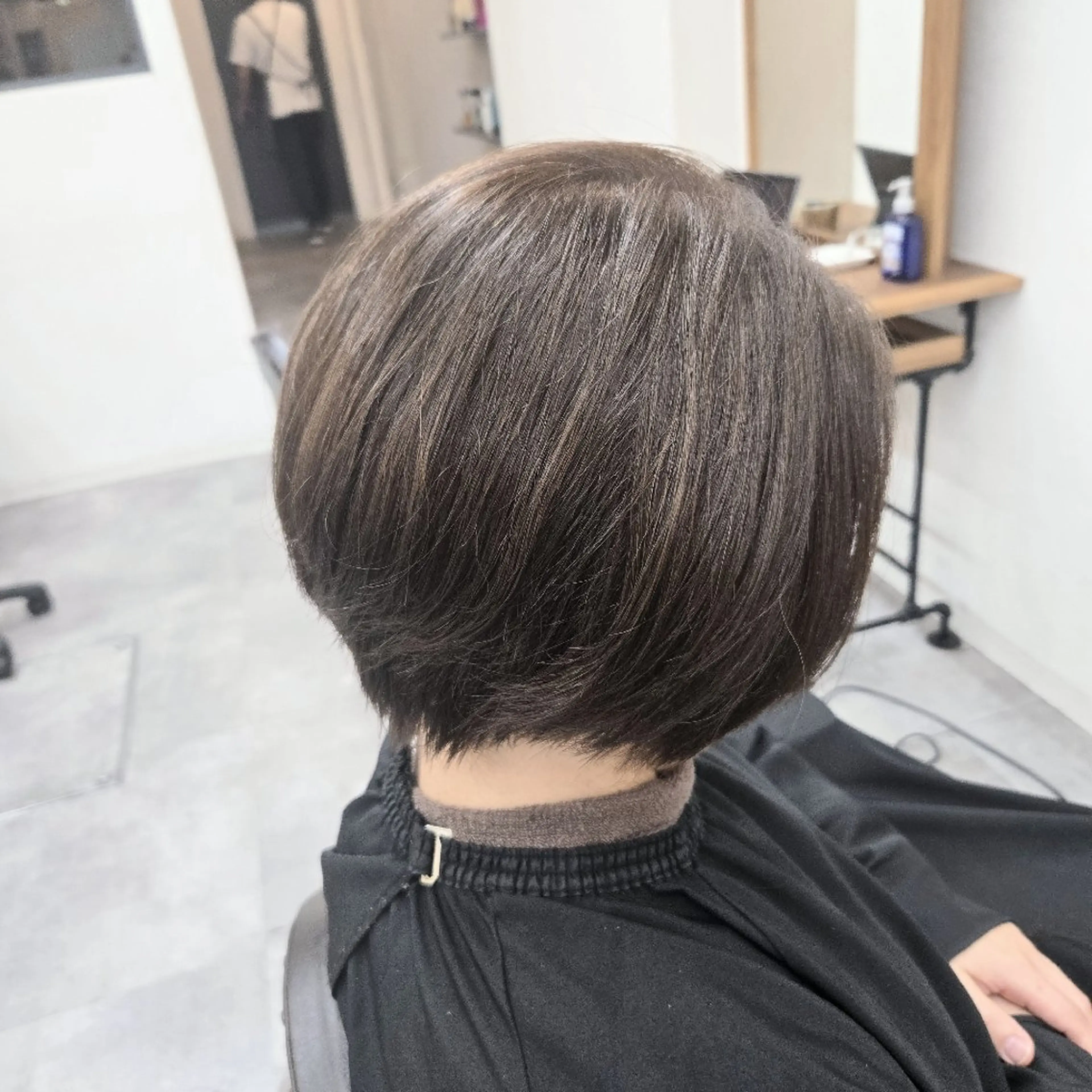 ショート ショートヘア カット ヘアカラー トリートメント 浜田りほ Luxbe 博多バスターミナルのヘアスタイル