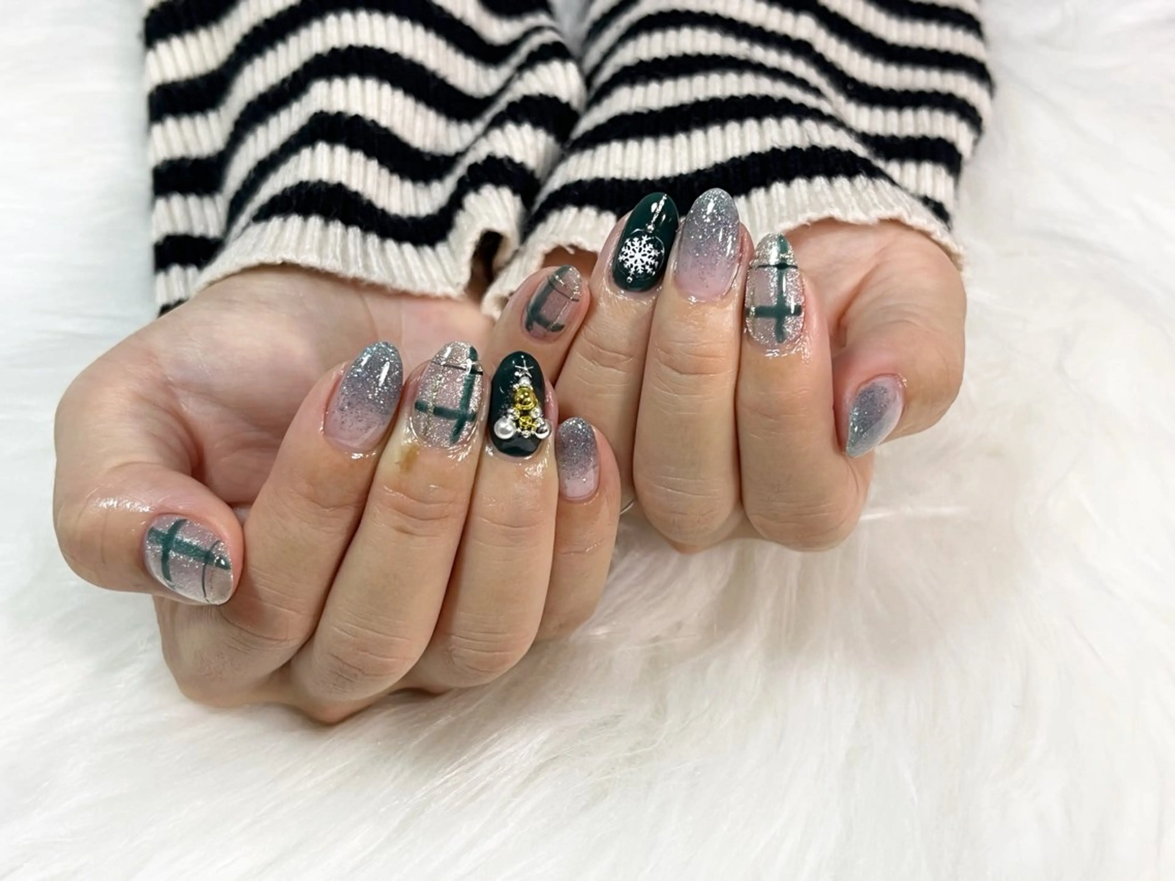 ネイル 冬ネイル クリスマス nail salon Belle＊makoのネイルデザイン