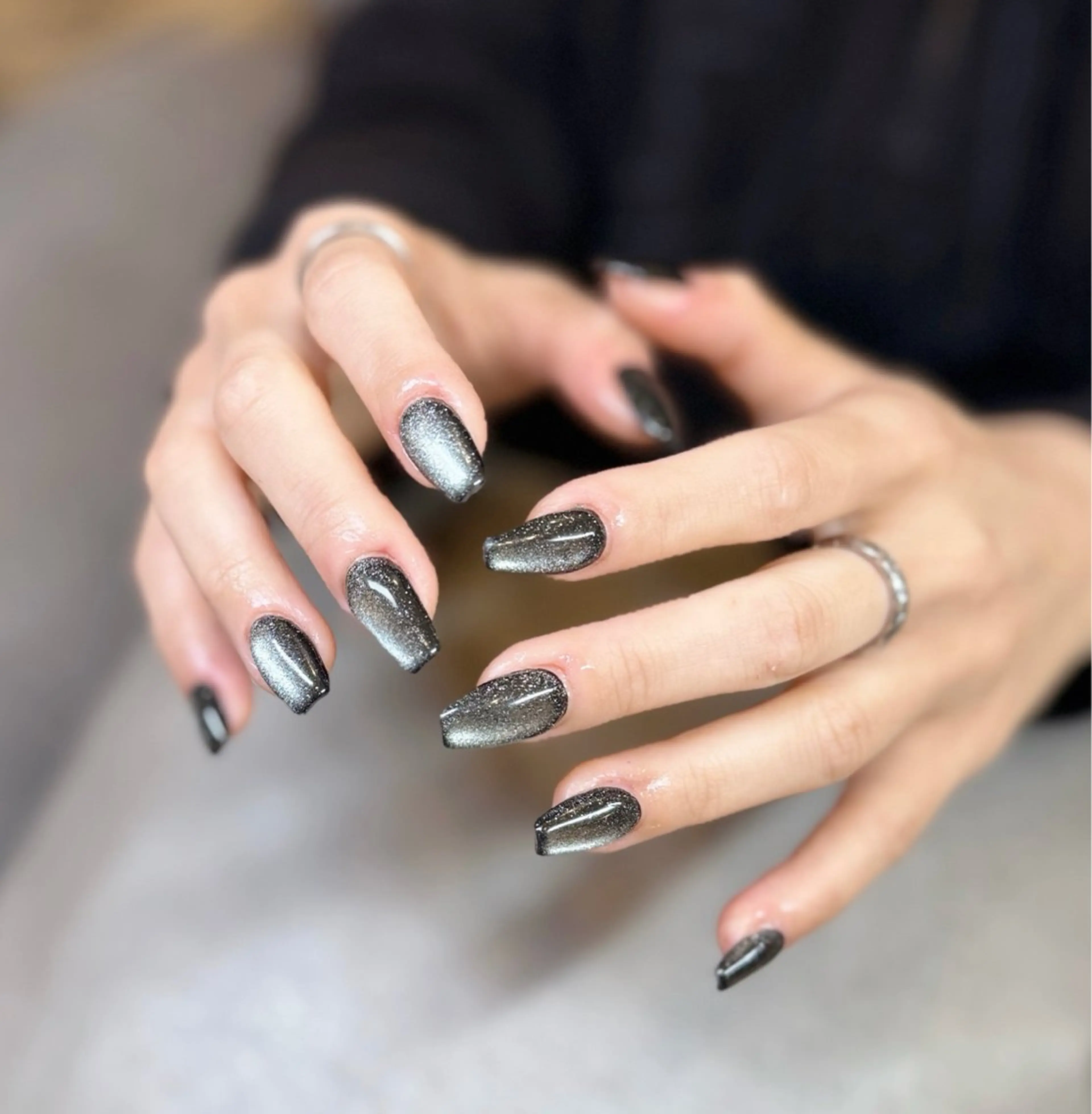 ネイル 長さ出し ジェルネイル マグネットネイル メンズネイル ネイルチップ ハンドネイル MIMnail メンズネイリストのネイルデザイン