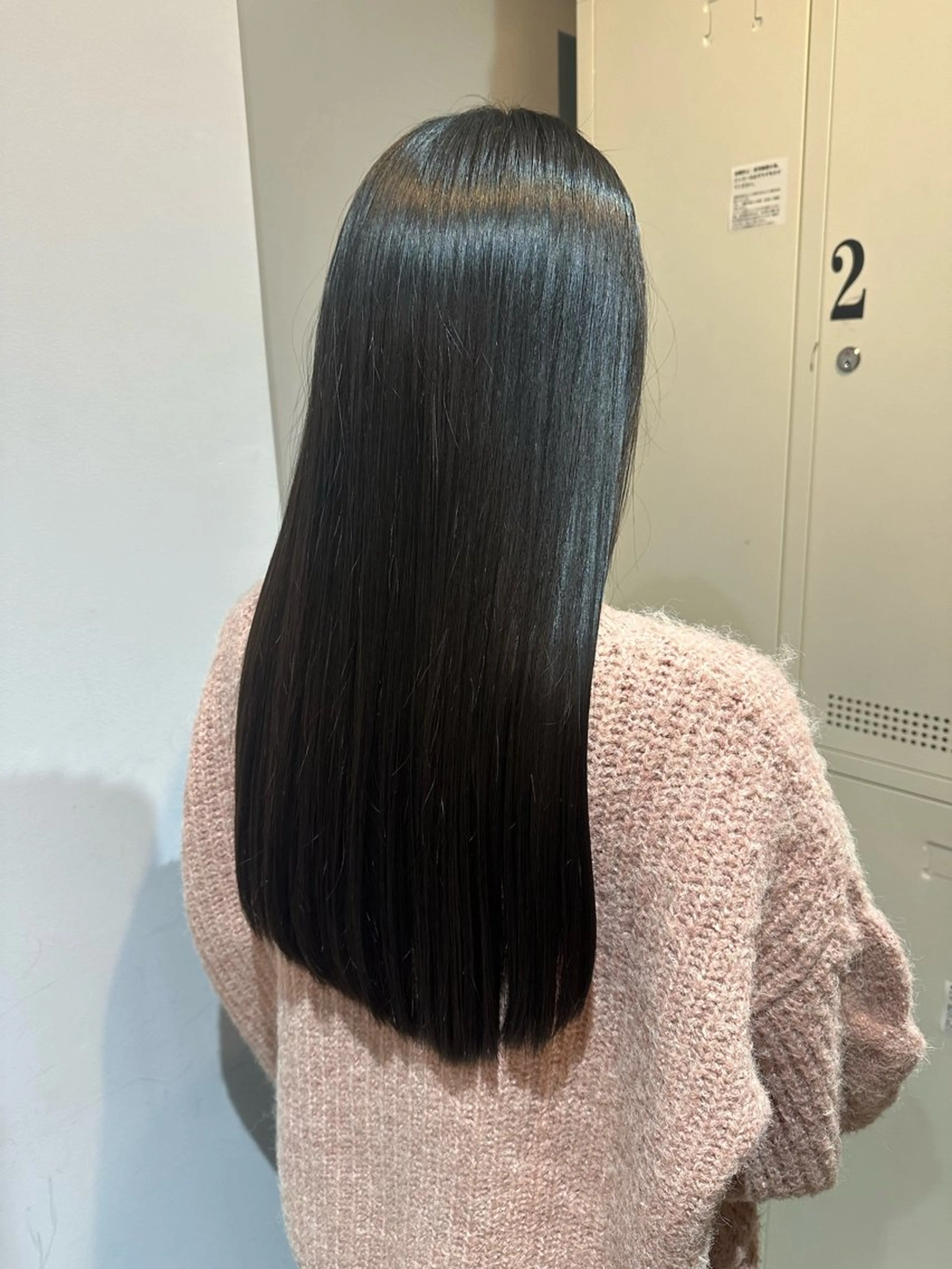 ロング カラー 黒髪 透明感カラー 縮毛矯正 縮毛矯正+モテカラー 🎀✨MIHOのヘアスタイル