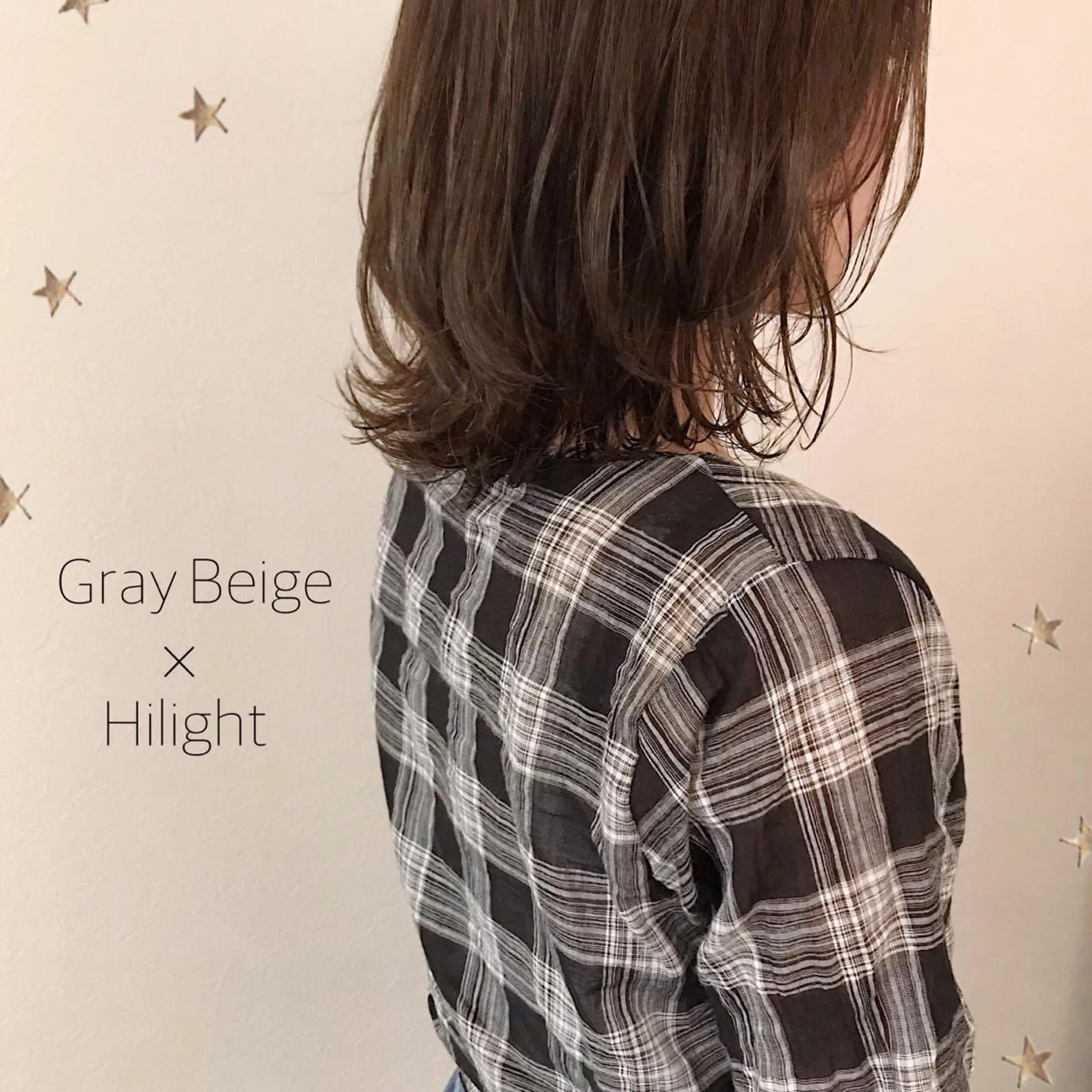 ミディアム カラー 市川 千夏のヘアスタイル