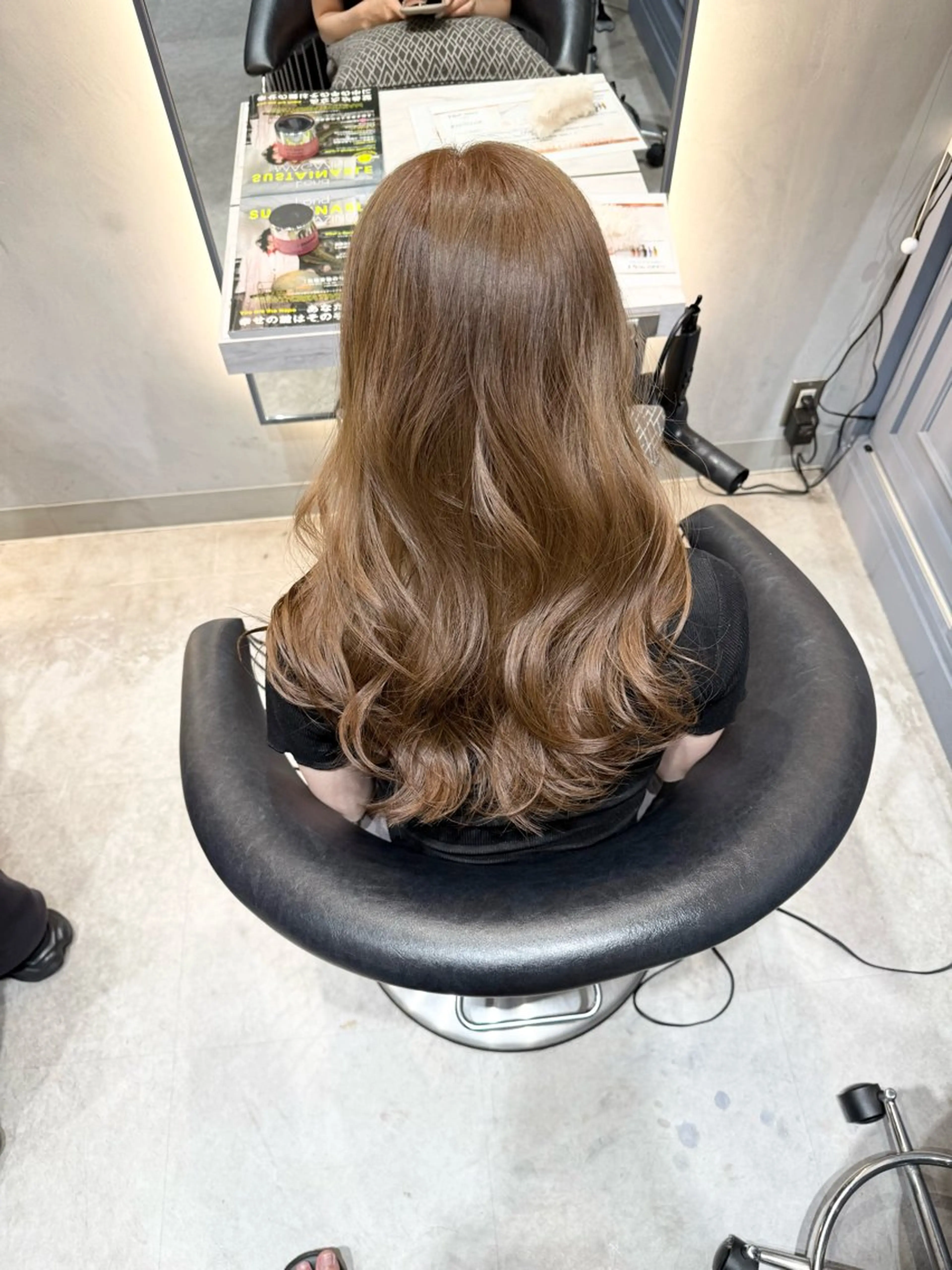 セミロング カット ヘアカラー トリートメント レイヤー/ボブ 高嶋 優のヘアスタイル