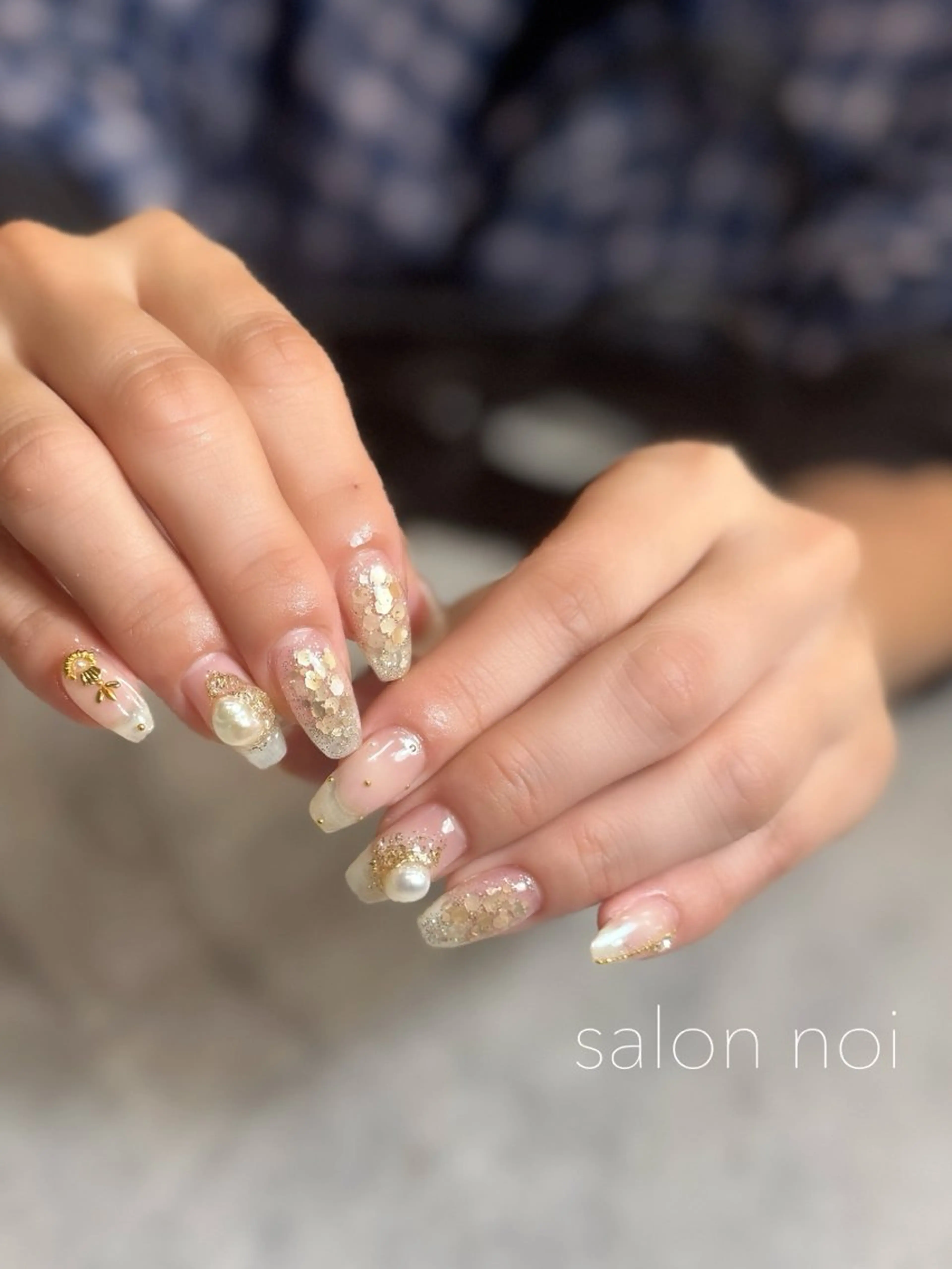 ネイル アートネイル クリアネイル ハンドネイル salon noiのネイルデザイン