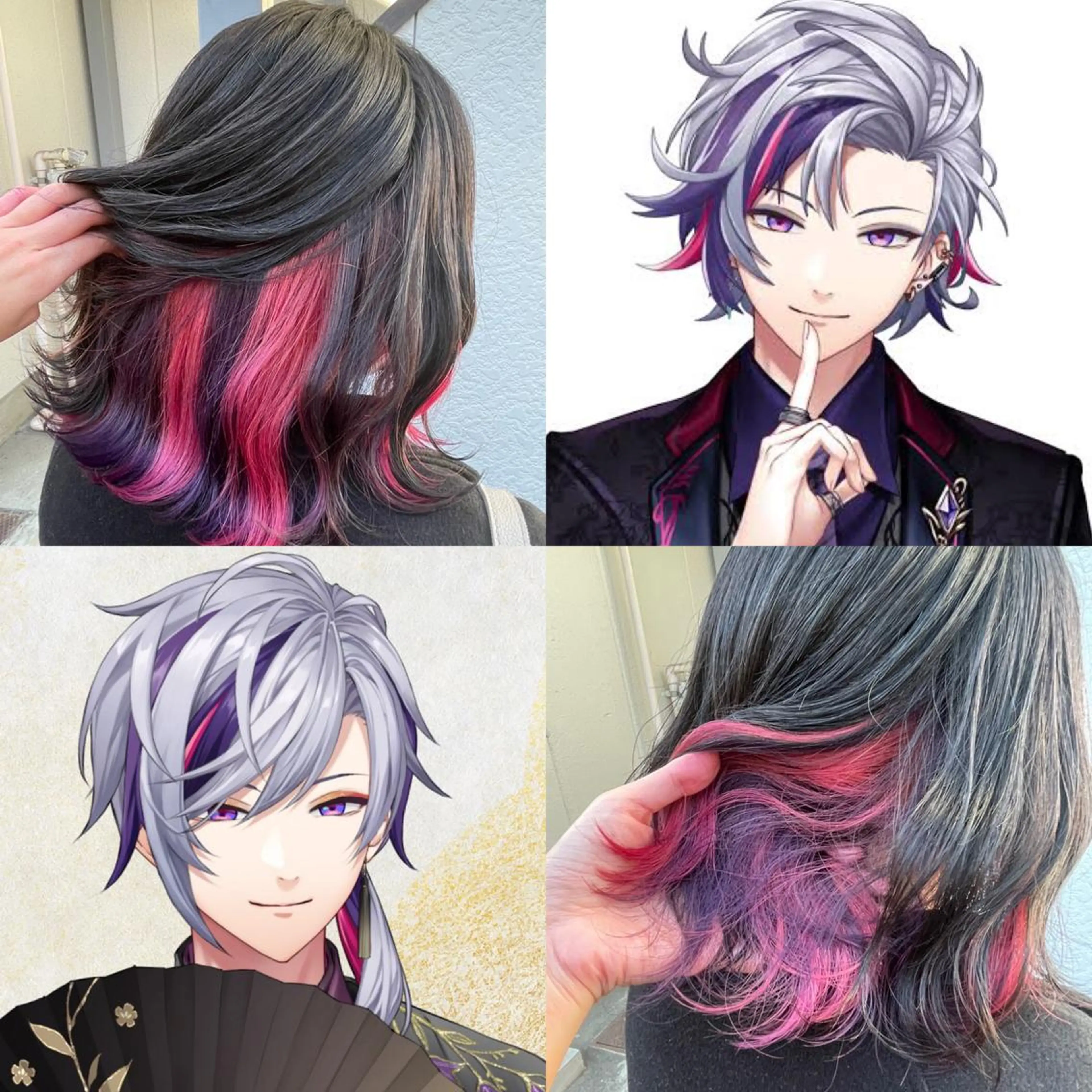 ミディアム カラー ダブルカラー インナーカラー インナーカラー 推し ブリーチ  髪質改善のヘアスタイル